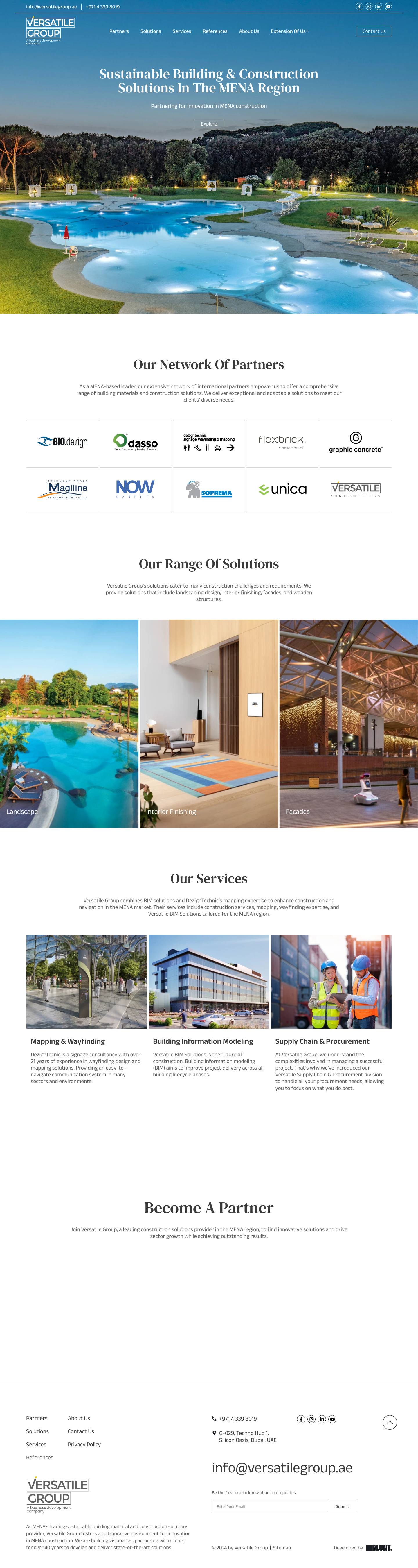 Sustainable Building & Construction Solution in Dubai & MENA - Full Screenshot