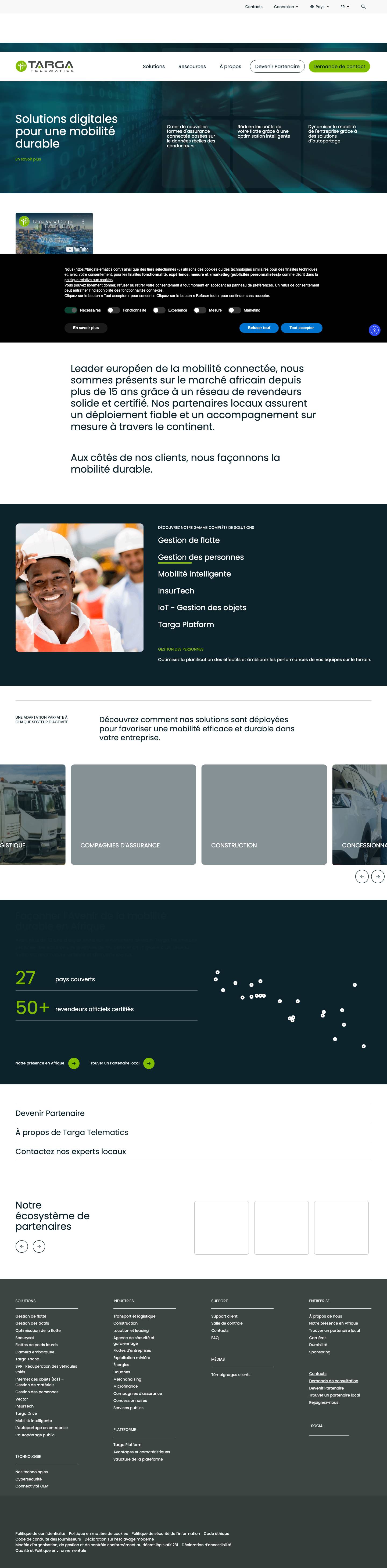 Home - Targa Telematics Africa - Full Screenshot