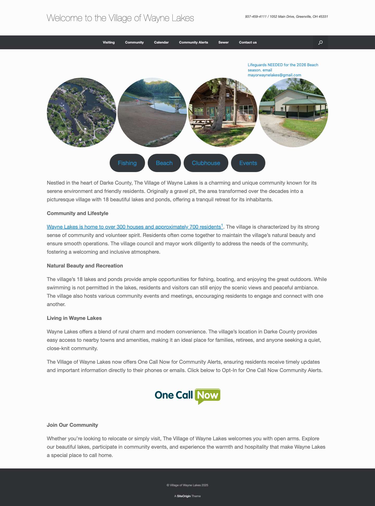 Welcome to the Village of Wayne Lakes - Full Screenshot