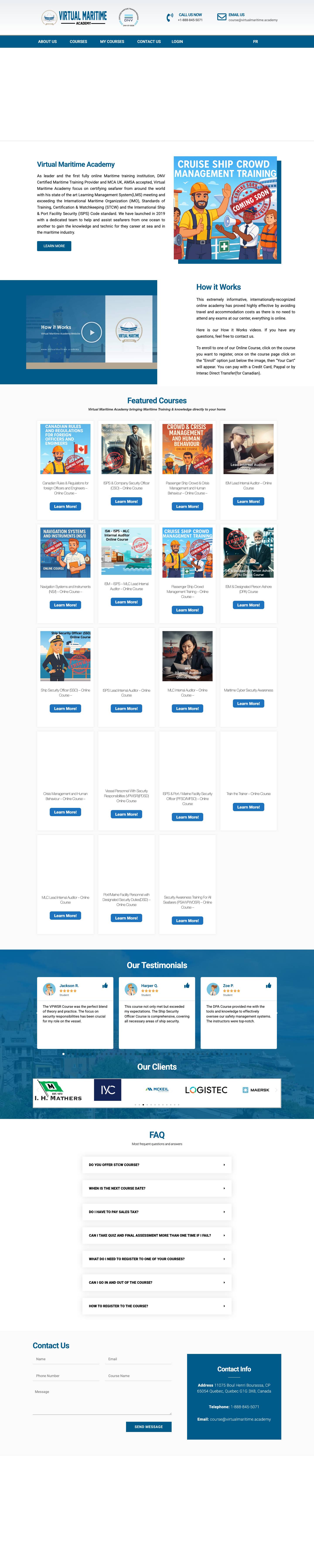 Home - Virtual Maritime Academy - Full Screenshot