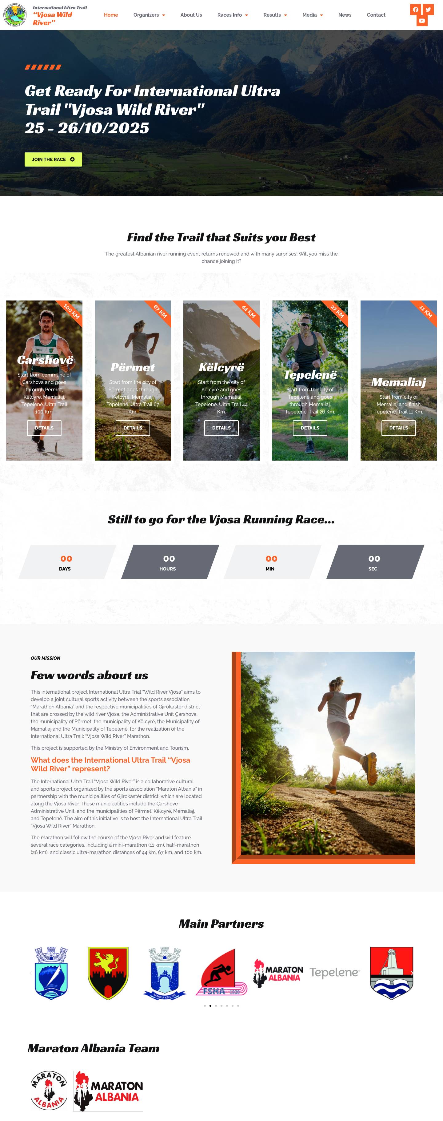 Vjosa Race – Albanian Vjosa Trail - Full Screenshot