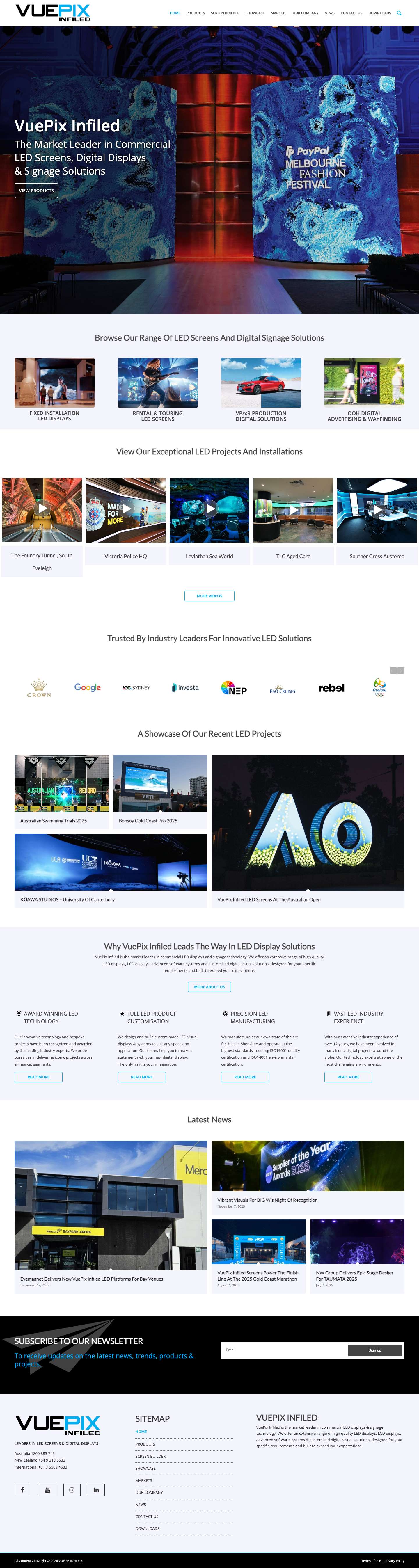 Home | VUEPIX INFILED - Full Screenshot