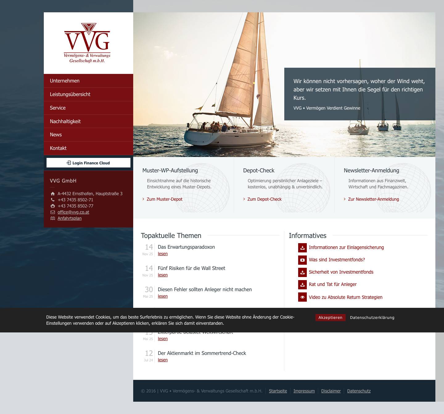 VVG • Vermögens- & Verwaltungs Gesellschaft m.b.H. - Full Screenshot