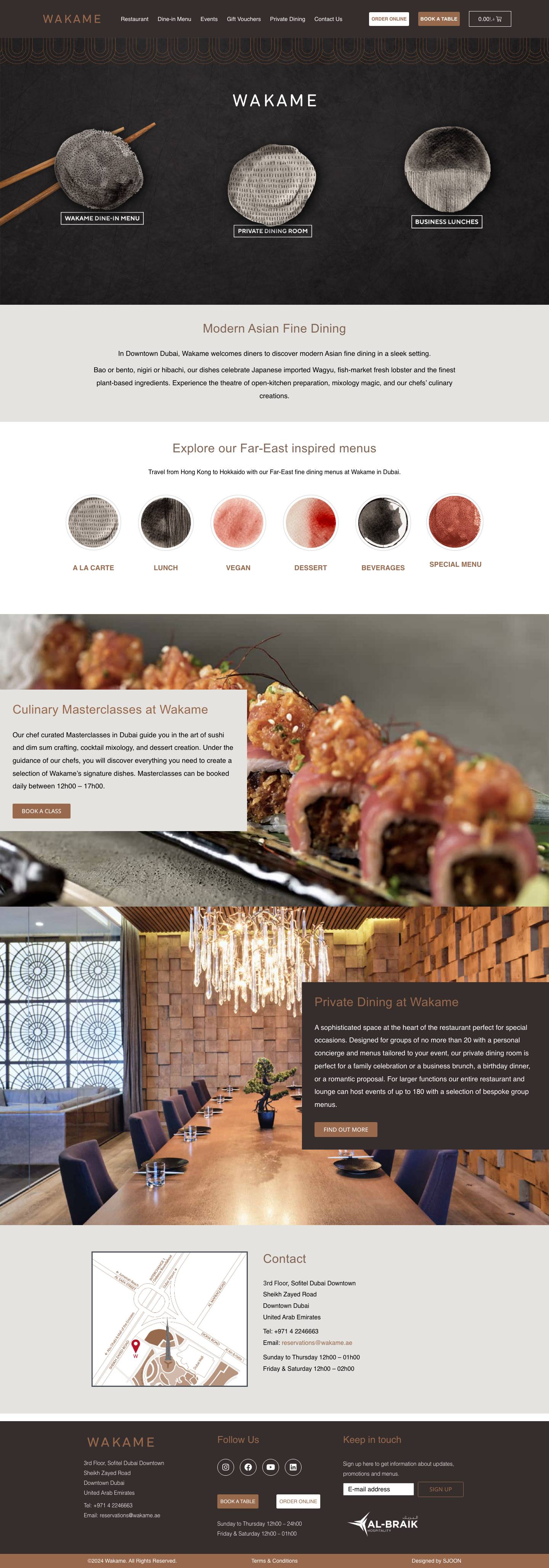 Wakame – Modern Asian Fine Dining In Downtown Dubai - Full Screenshot