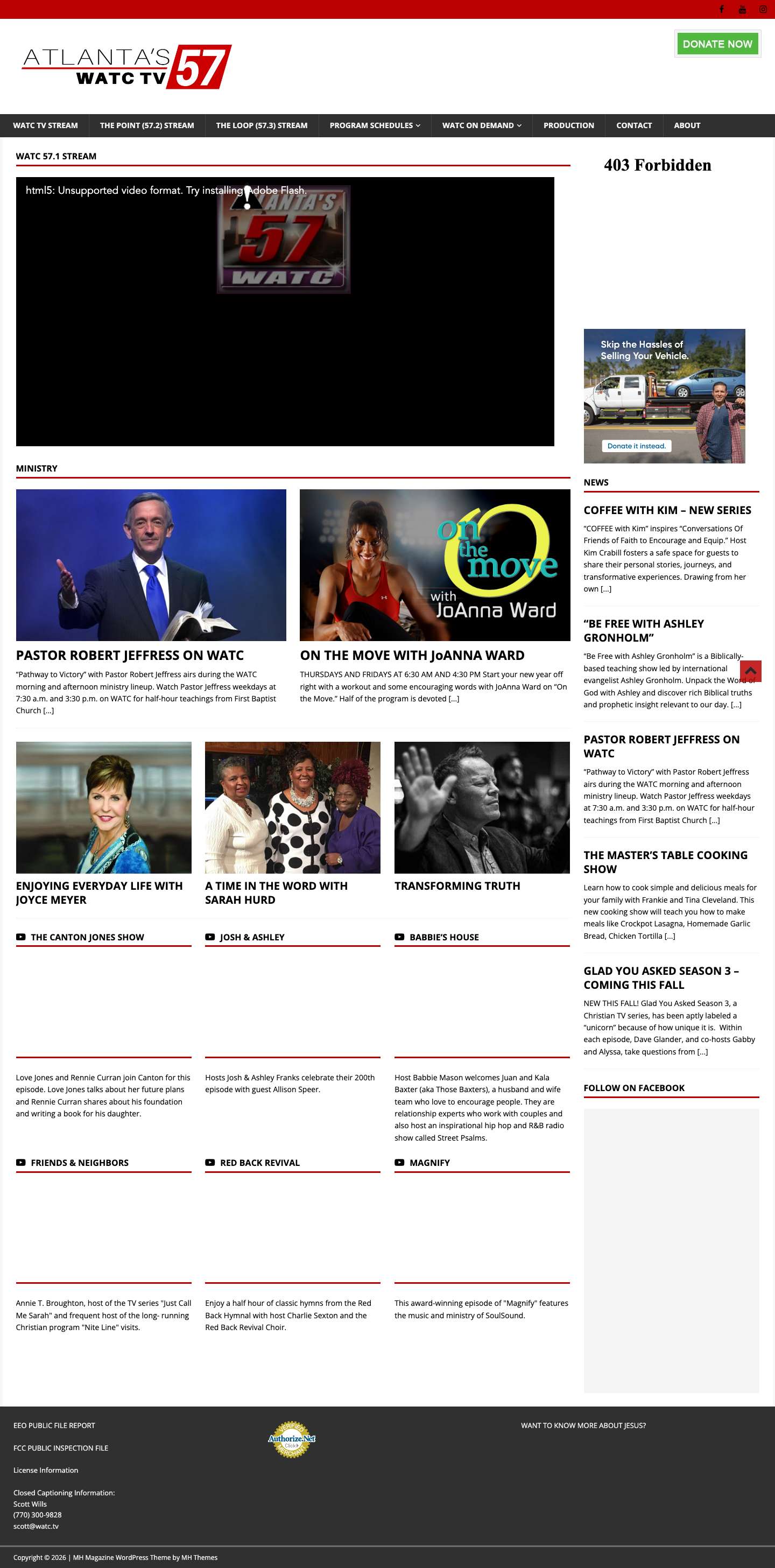 WATC TV - Full Screenshot