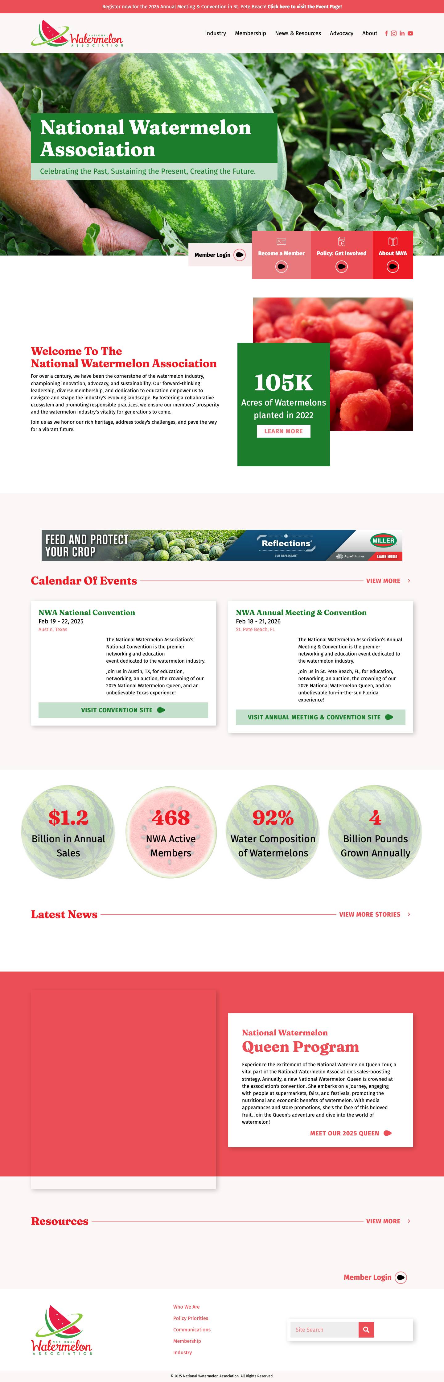 National Watermelon Association - Full Screenshot