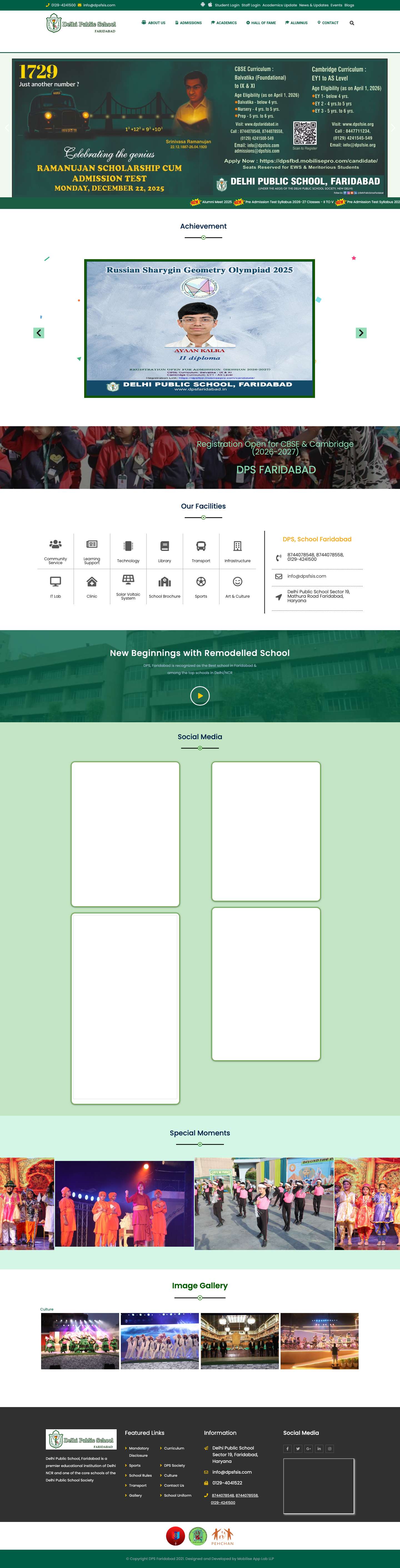 DPS Faridabad – DPS Faridabad - Full Screenshot