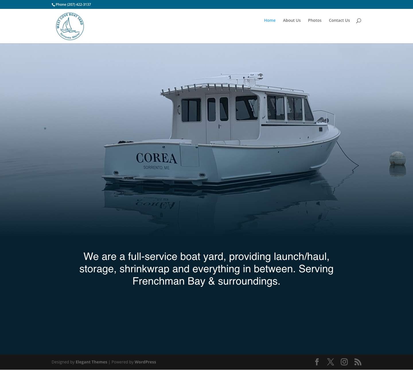 West Cove Boat Yard | - Full Screenshot