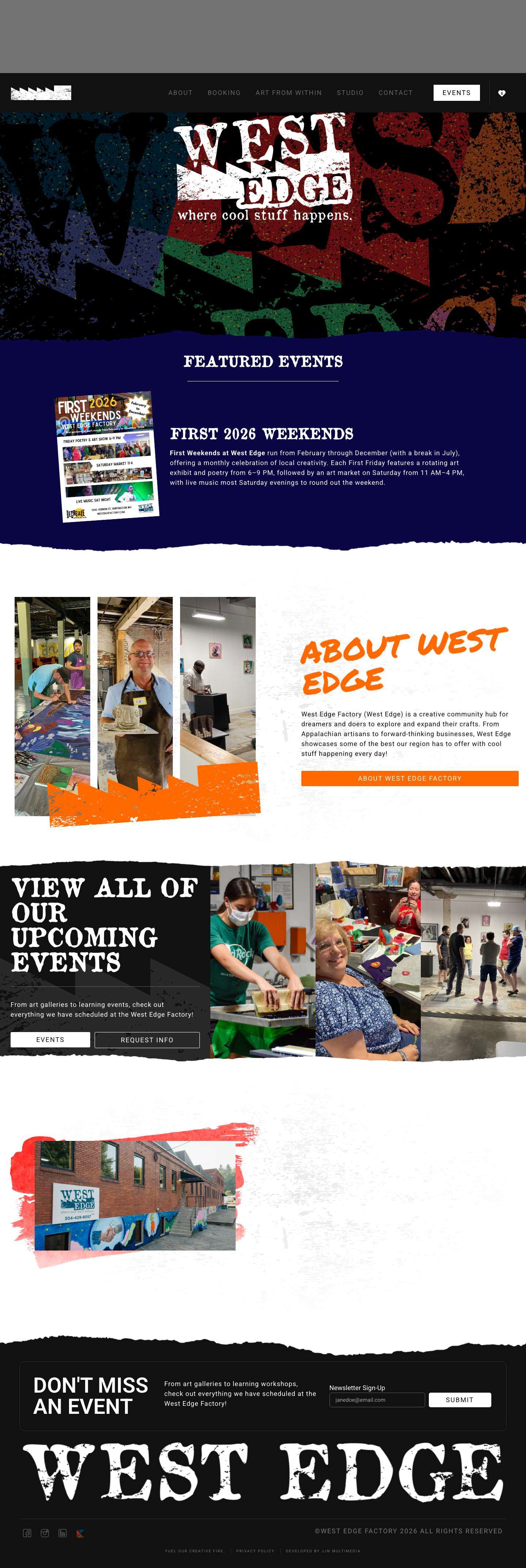 West Edge Factory - Where cool stuff happens. - Full Screenshot