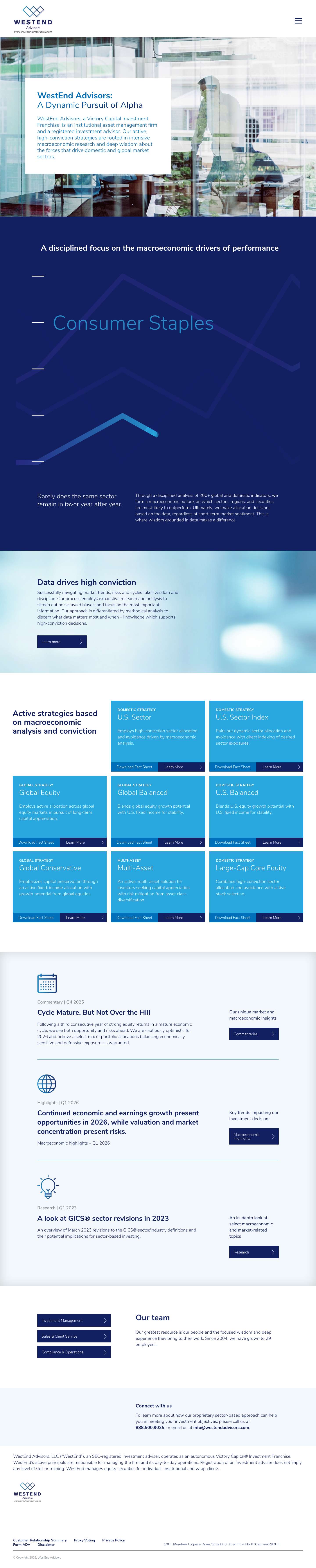 WestEnd Advisors - Full Screenshot