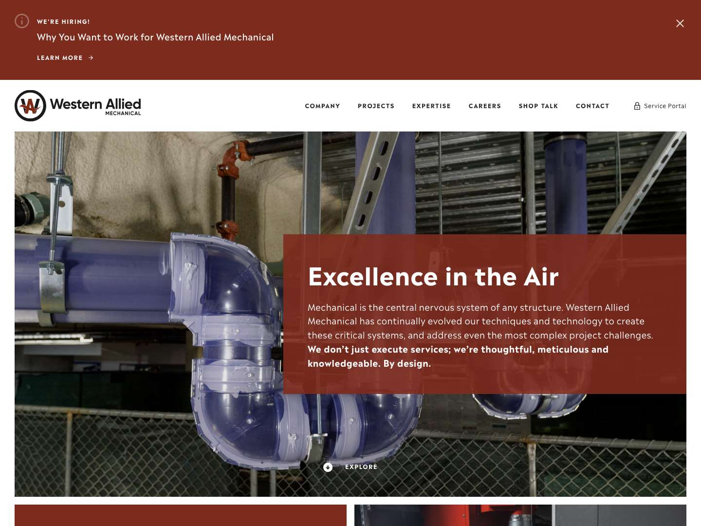 Western Allied Mechanical (HVAC System Design and Operation) - Celebrating 60 Years - Full Screenshot