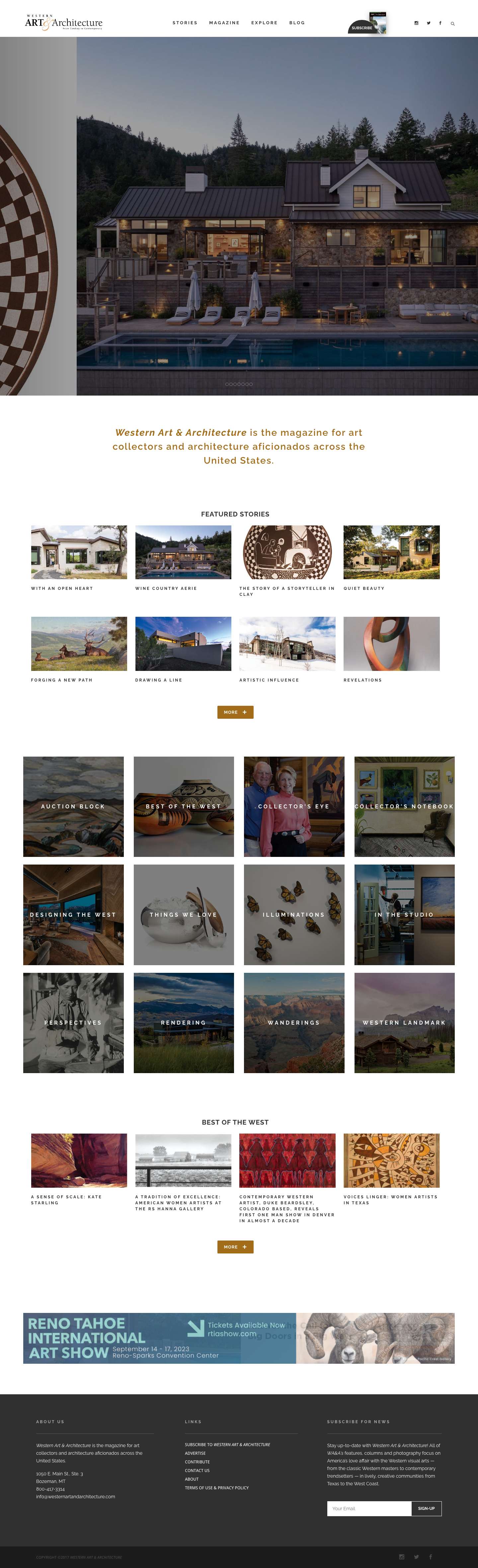 Western Art and Architecture Magazine - Full Screenshot