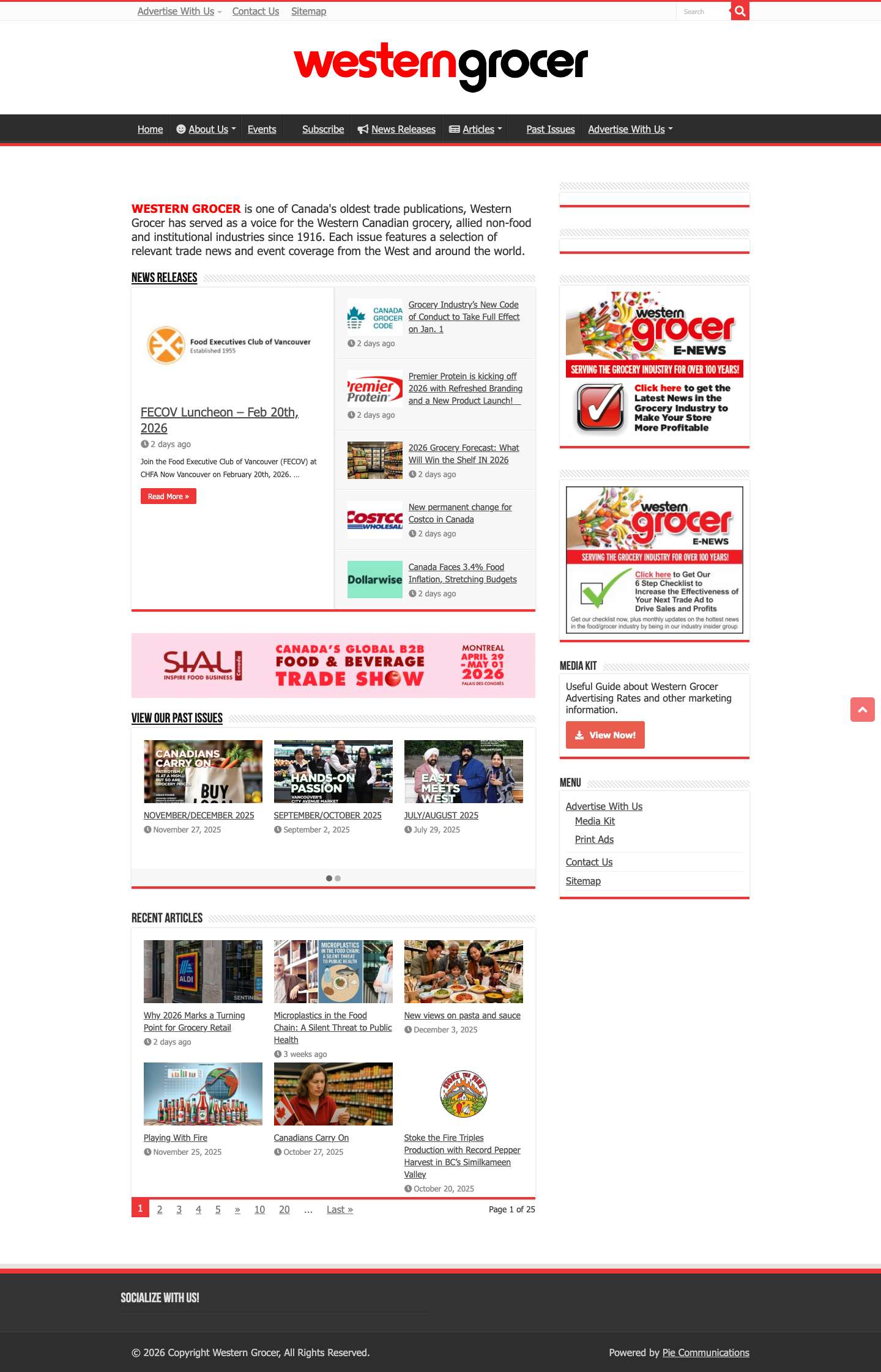 HomePage - Western Grocer - Full Screenshot