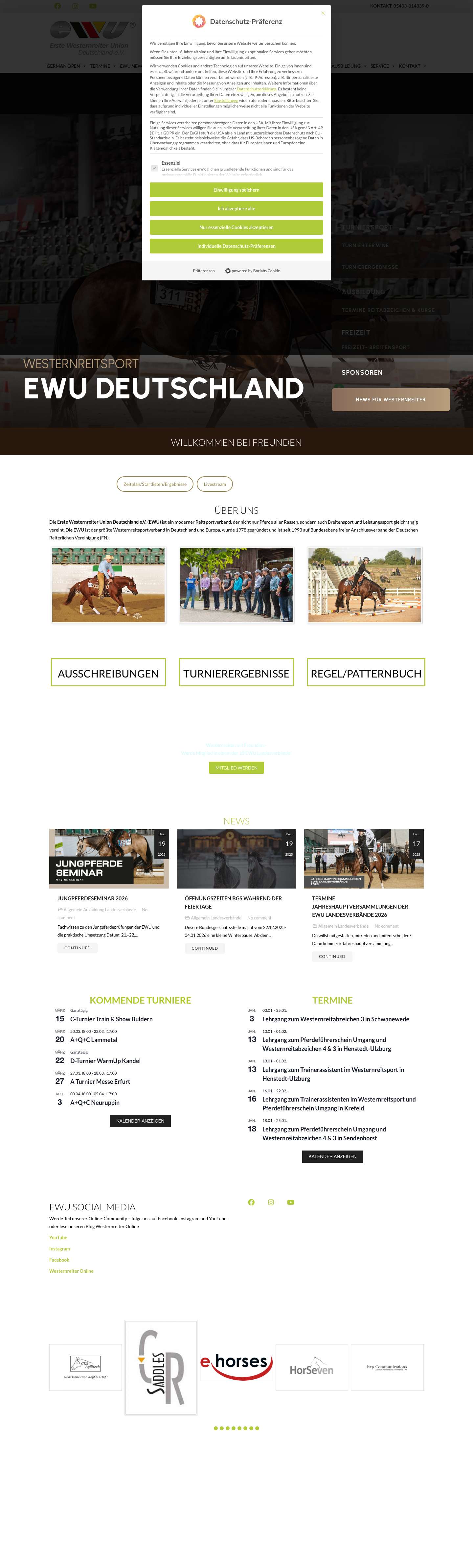 HOME - Westernreiter - Full Screenshot