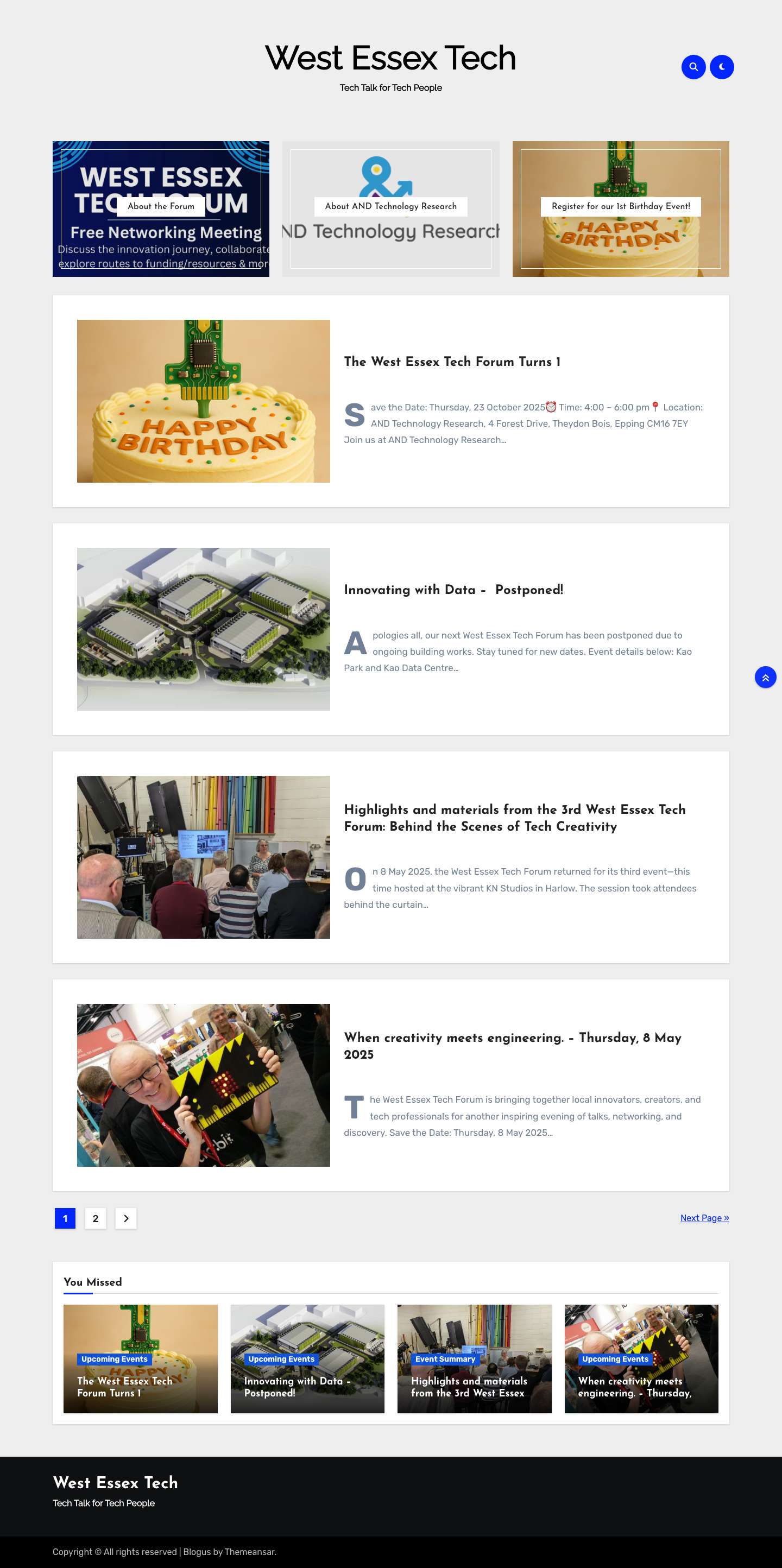 West Essex Tech – Tech Talk for Tech People - Full Screenshot