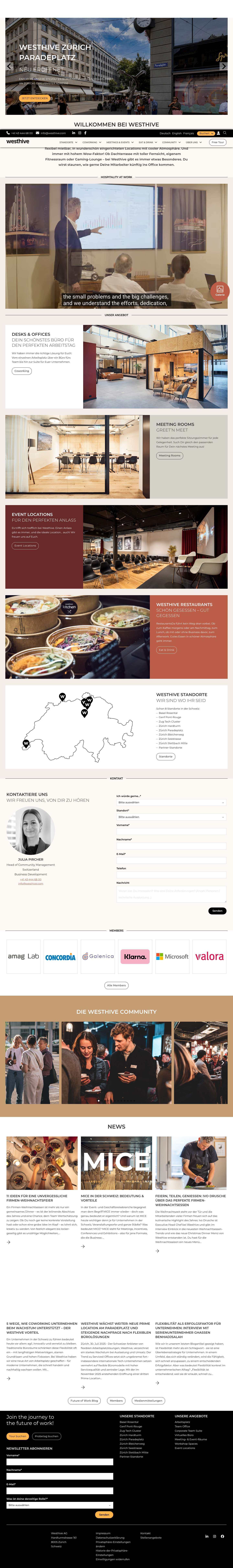 Westhive Coworking: Flexible Büros mit inspirierender Community - Full Screenshot