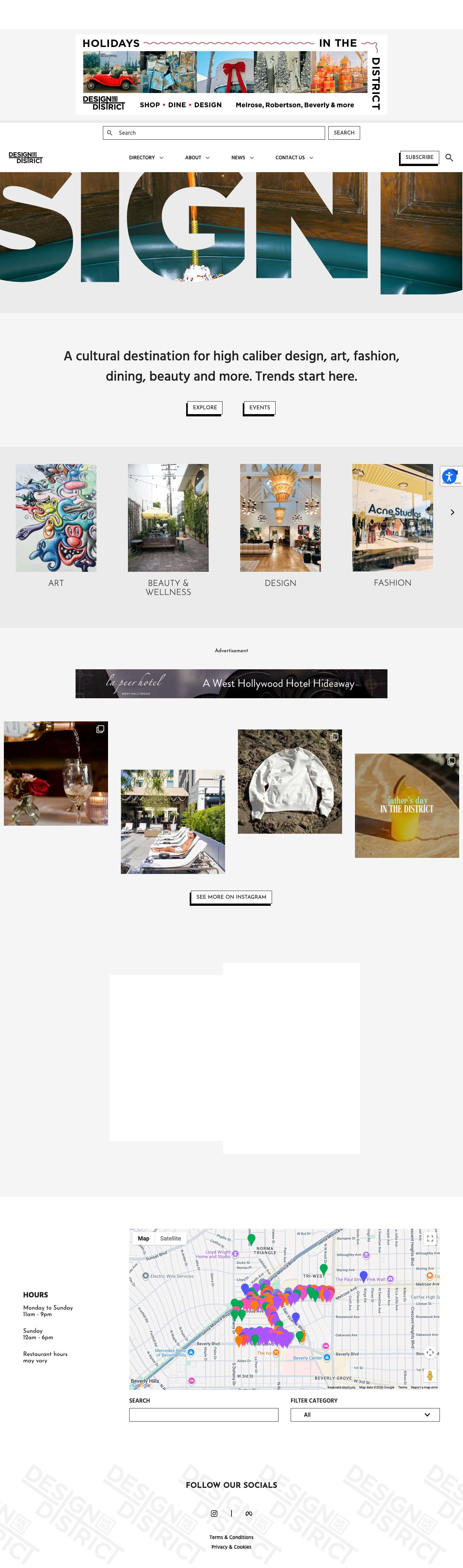 West Hollywood Design District - Full Screenshot