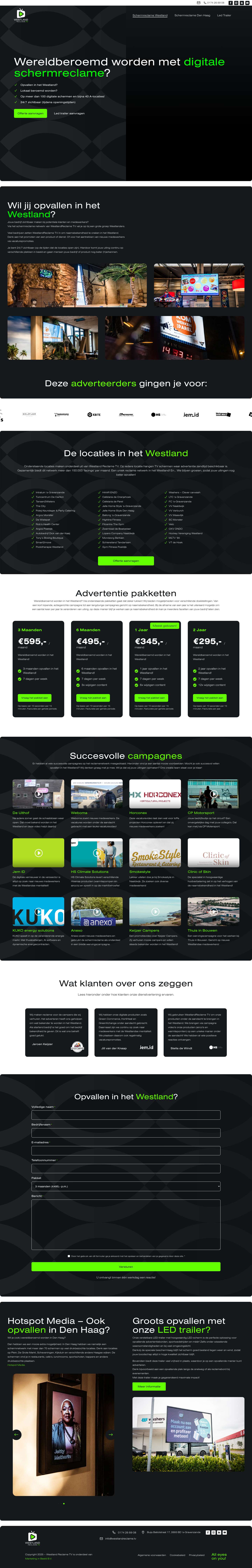 Westland Reclame TV - Full Screenshot