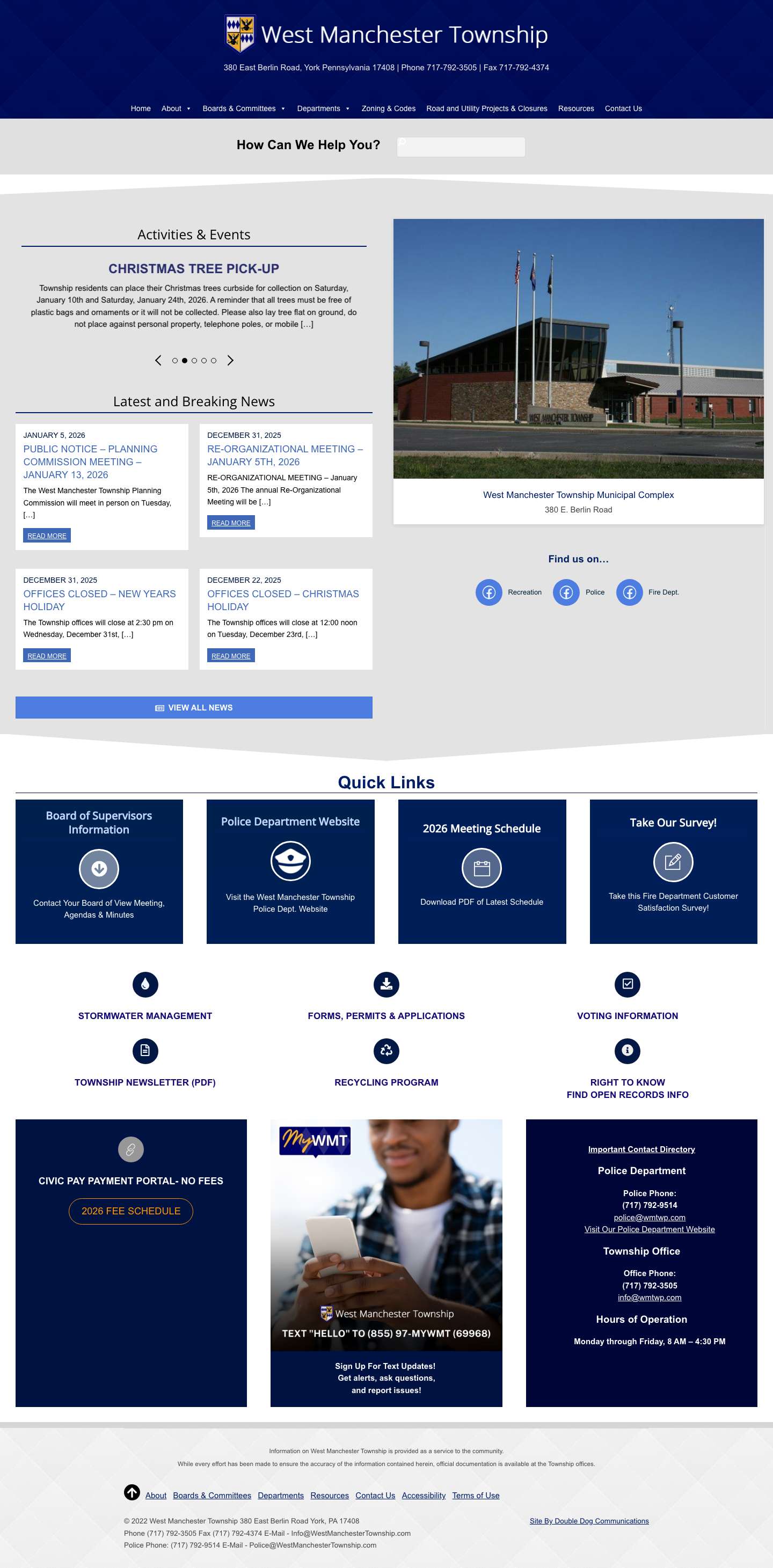 West Manchester Township - Full Screenshot