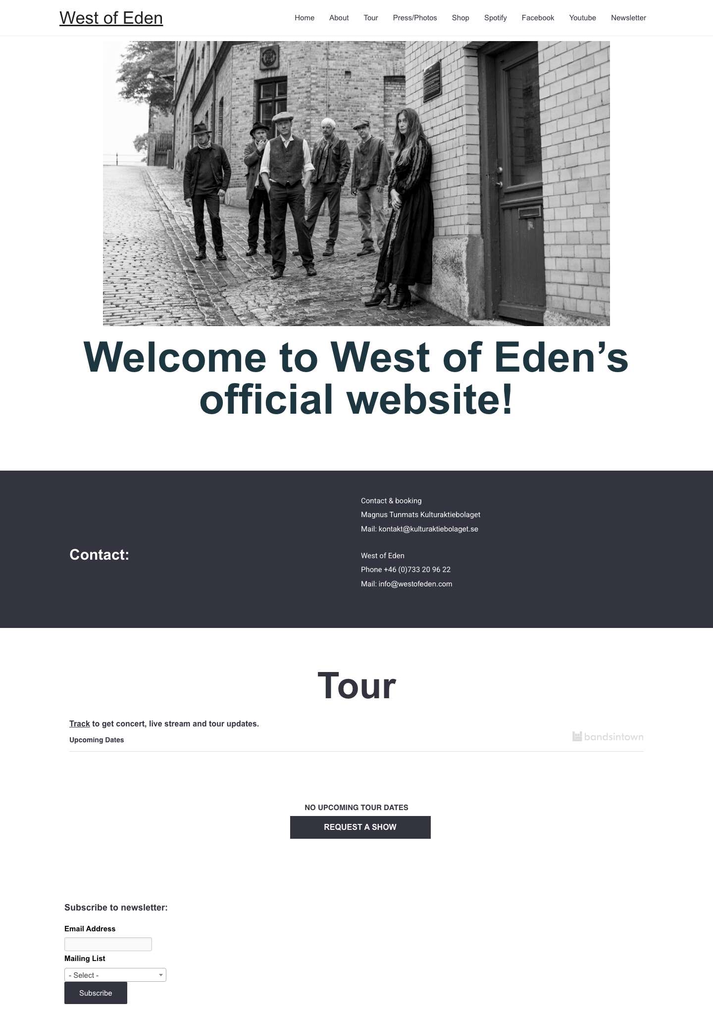 West of Eden – The official West of Eden website - Full Screenshot