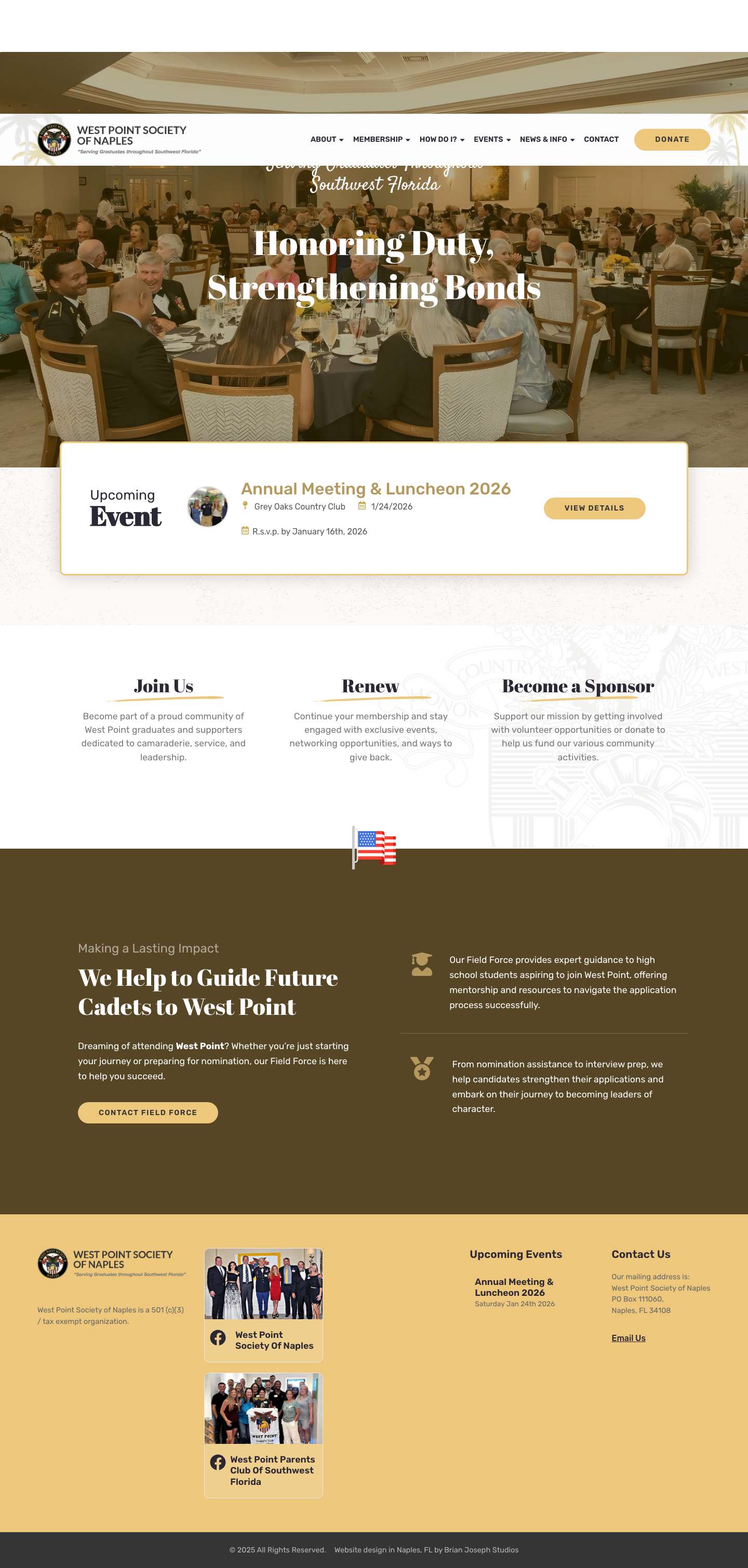 West Point Society of Naples - Full Screenshot