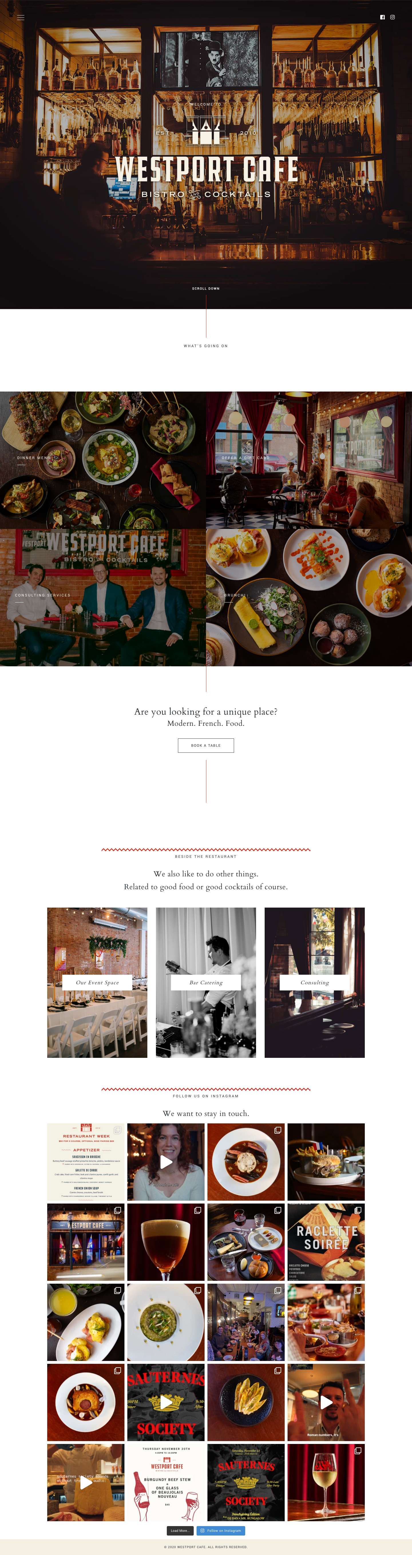 Westport Cafe – Kansas City – A French Restaurant – A French Restaurant in Westport - Full Screenshot