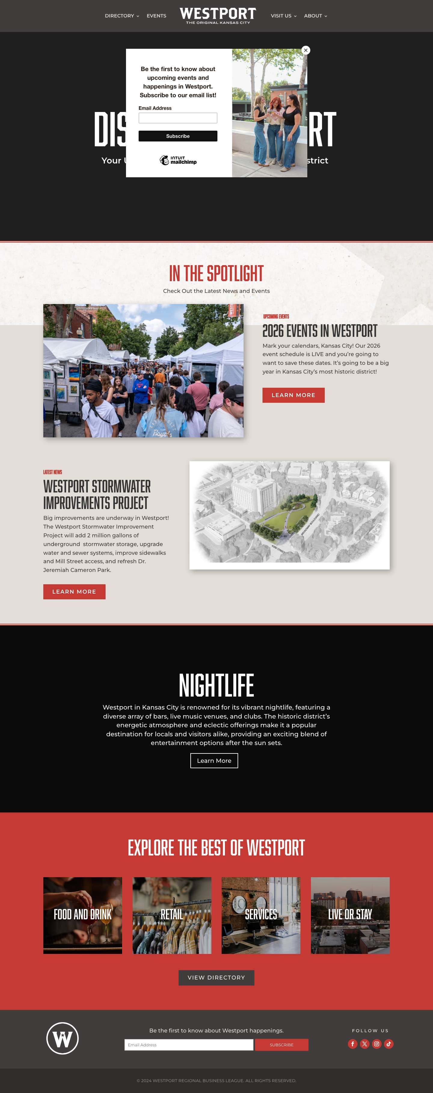 Home - Westport KCMOWestport KCMO - Full Screenshot