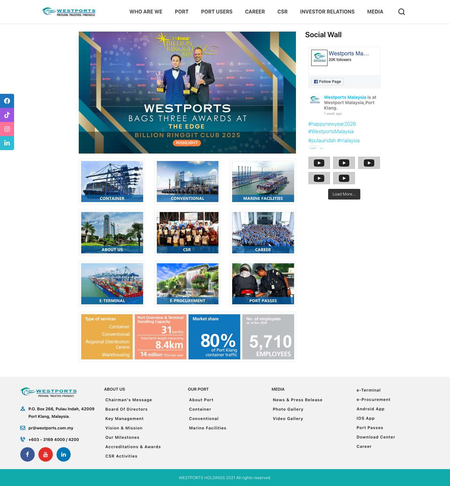 Westports Holdings – Proven.Trusted.Friendly - Full Screenshot