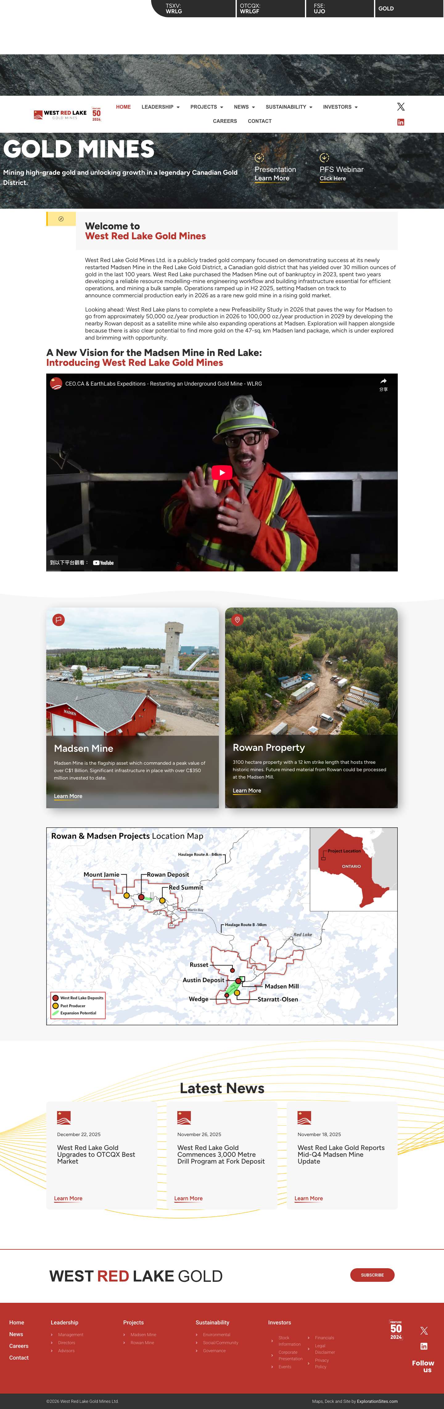 West Red Lake Gold - Full Screenshot