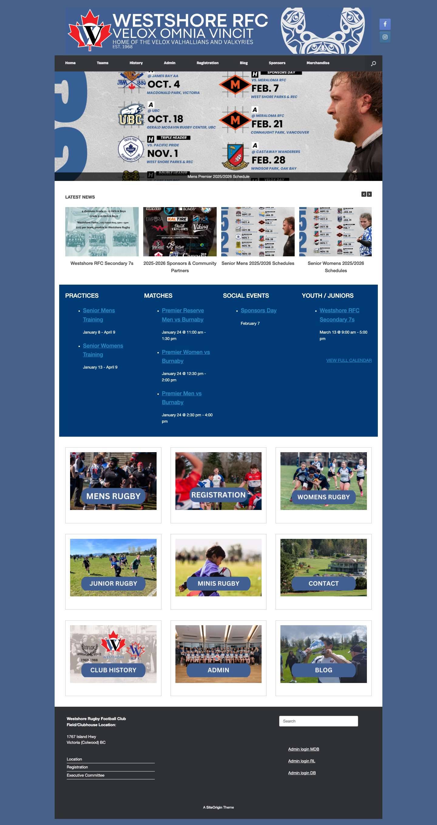 Westshore RFC - Full Screenshot