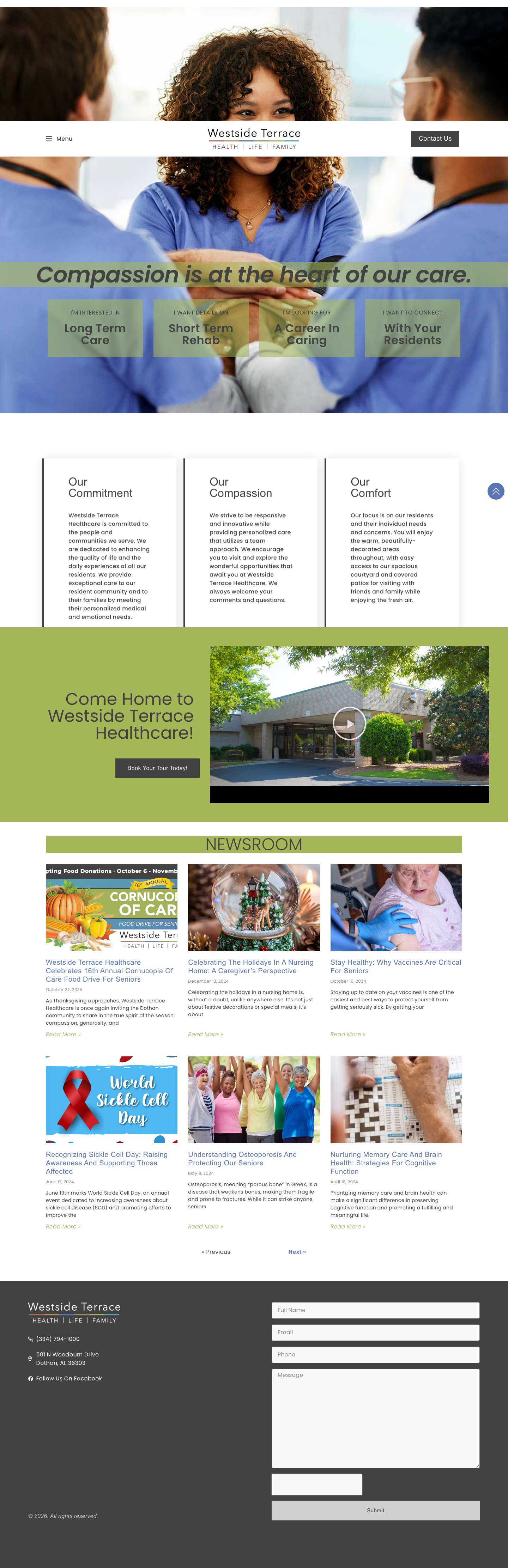 Home - Westside Terrace Healthcare - Full Screenshot