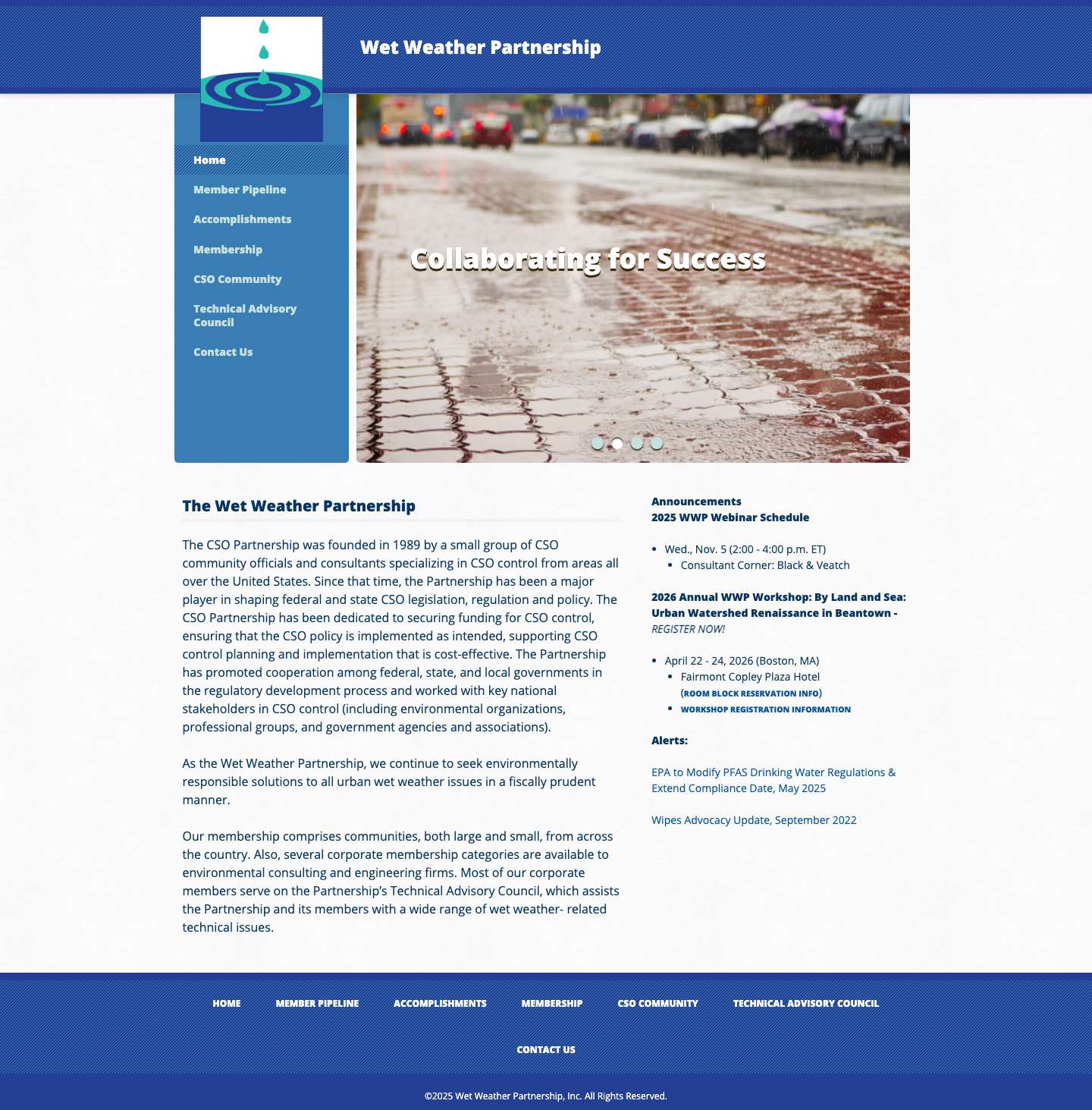 Wet Weather Partnership | Wet Weather Partnership - Full Screenshot