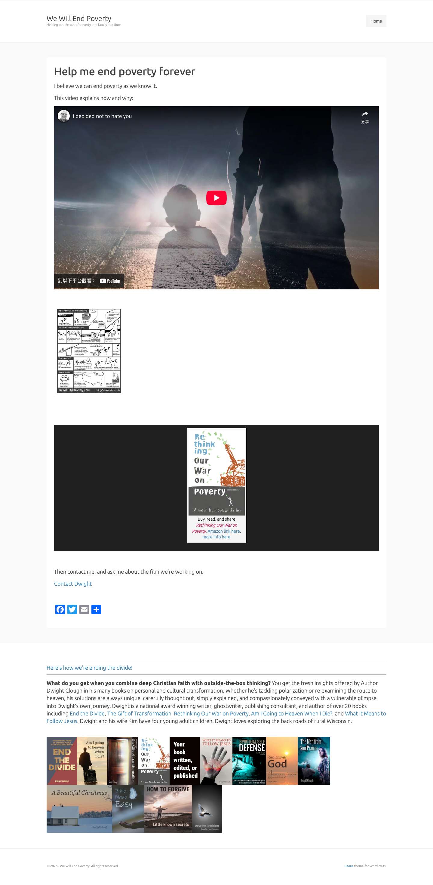 We Will End Poverty – Helping people out of poverty one family at a time - Full Screenshot