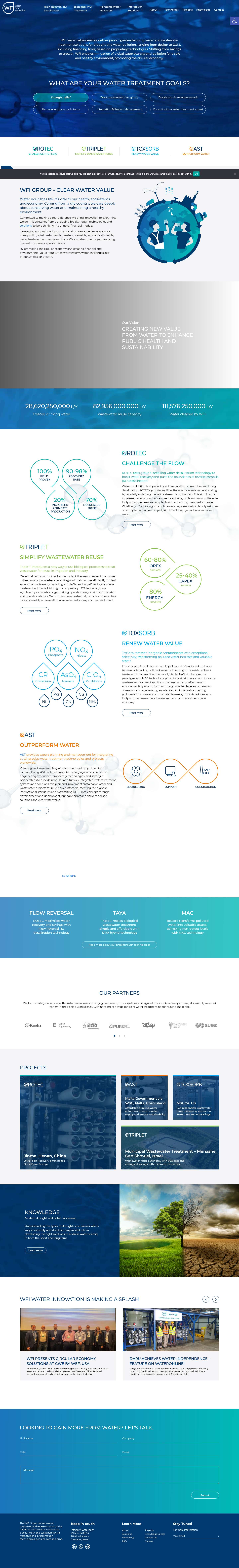 Water and Wastewater Treatment Solutions - WFI GroupAccessibility ToolsIncrease TextDecrease TextGrayscaleHigh ContrastNegative ContrastLight BackgroundLinks UnderlineReadable FontReset - Full Screenshot
