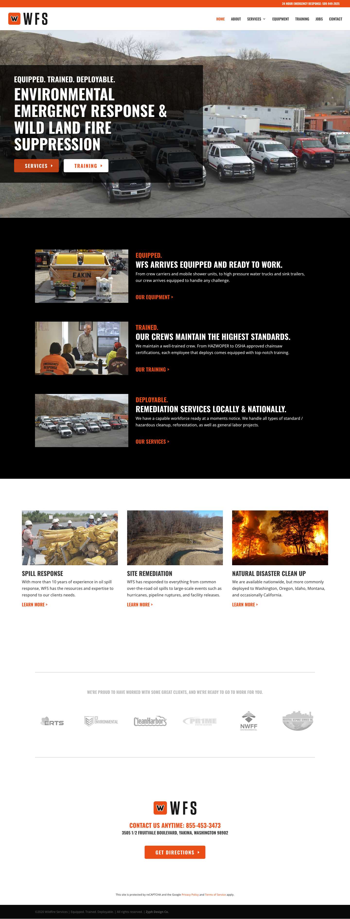 Wildfire Services | Equipped. Trained. Deployable. - Full Screenshot