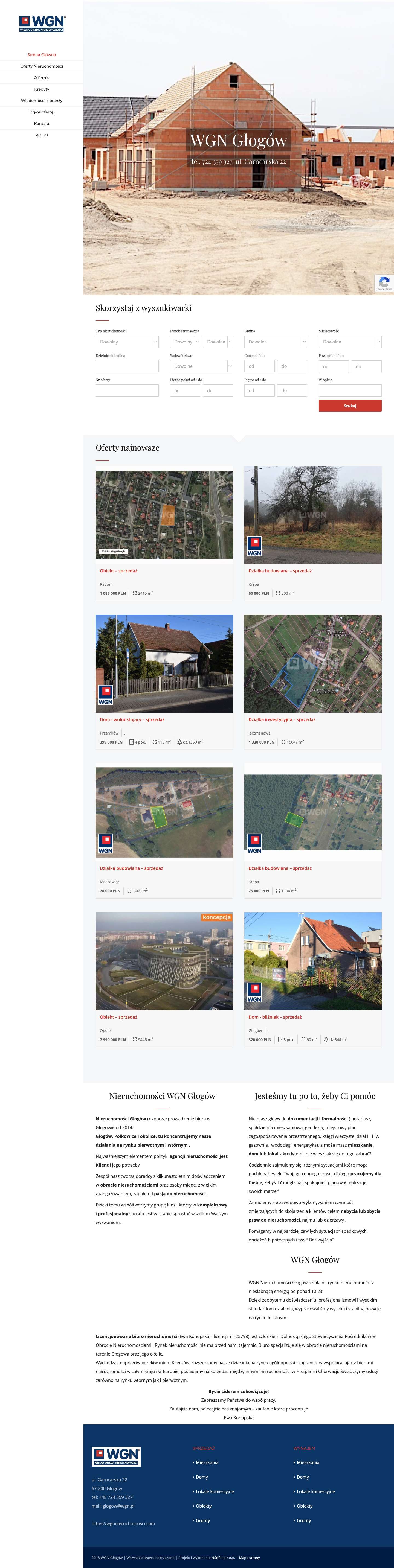 Strona Główna - WGN - Full Screenshot