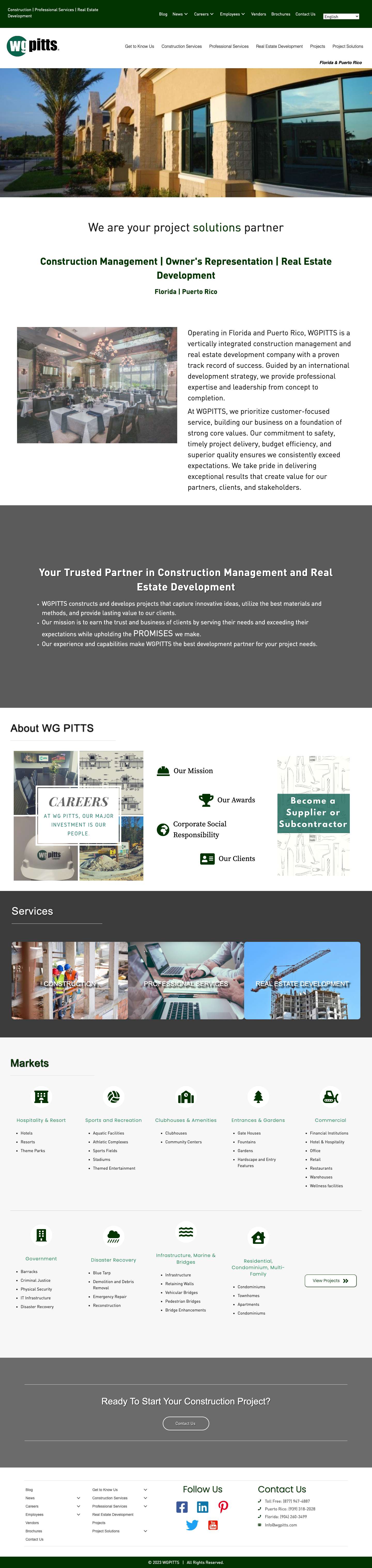 General Contractor Jacksonville Florida - Full Screenshot