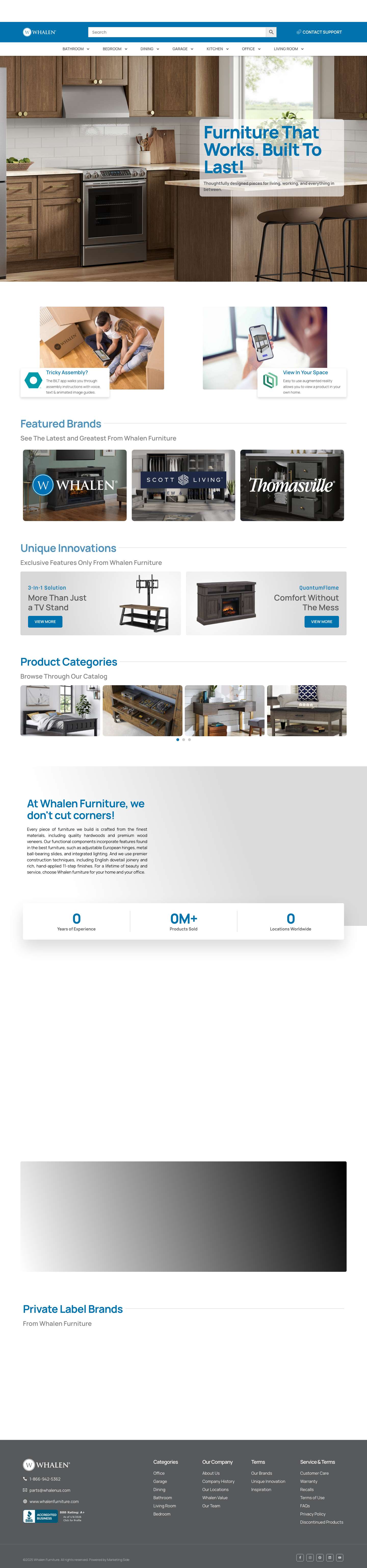 Home | Whalen Furniture - Full Screenshot