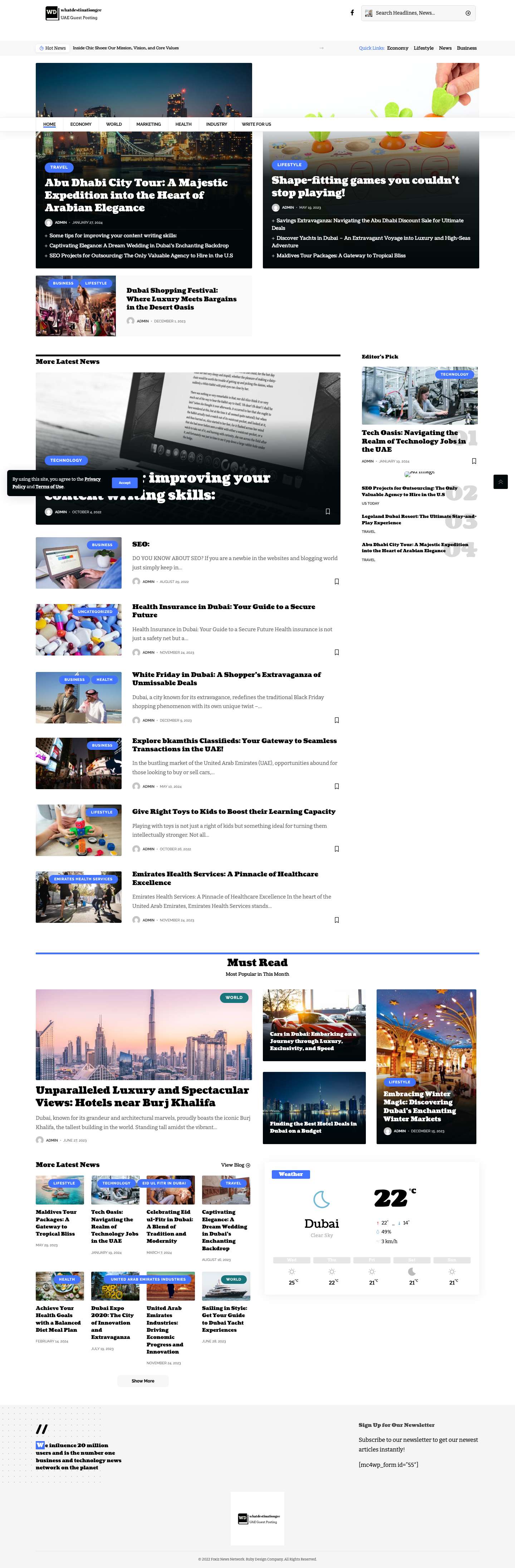 Home Subscription - My Blog - Full Screenshot