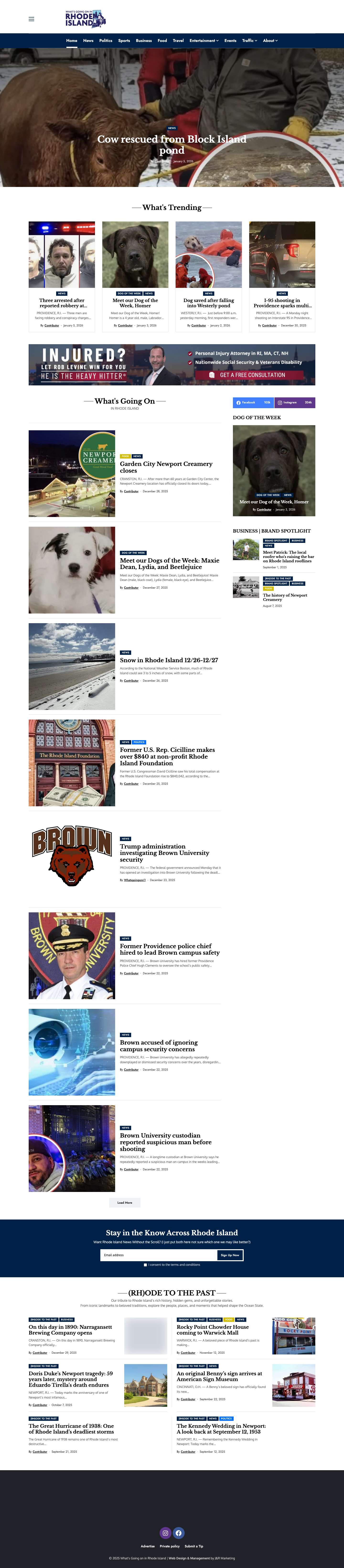 What's Going on in Rhode Island | RI Latest News - Full Screenshot