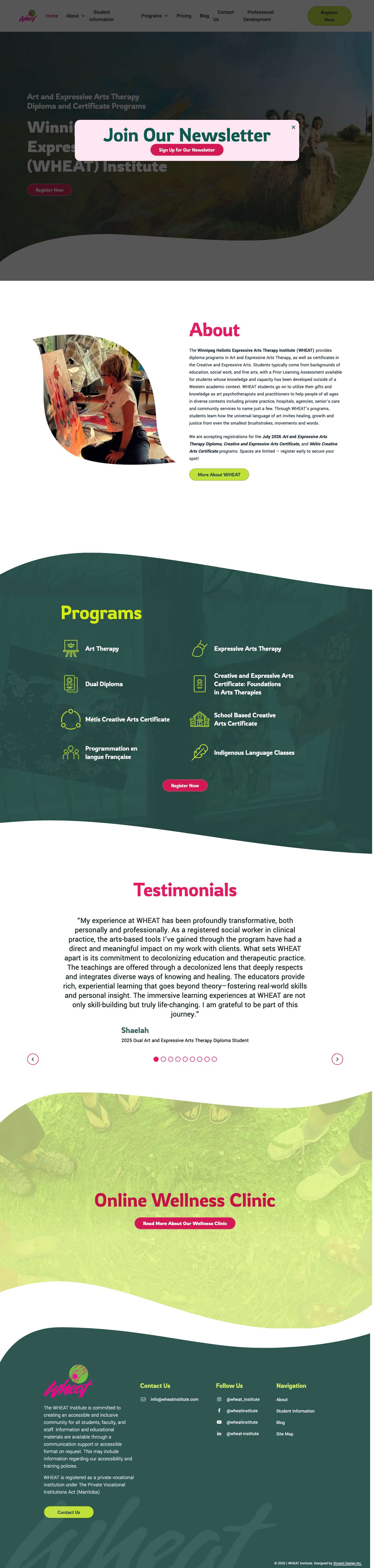 Wheat Institute | Manitoba - wheat wheat - Full Screenshot