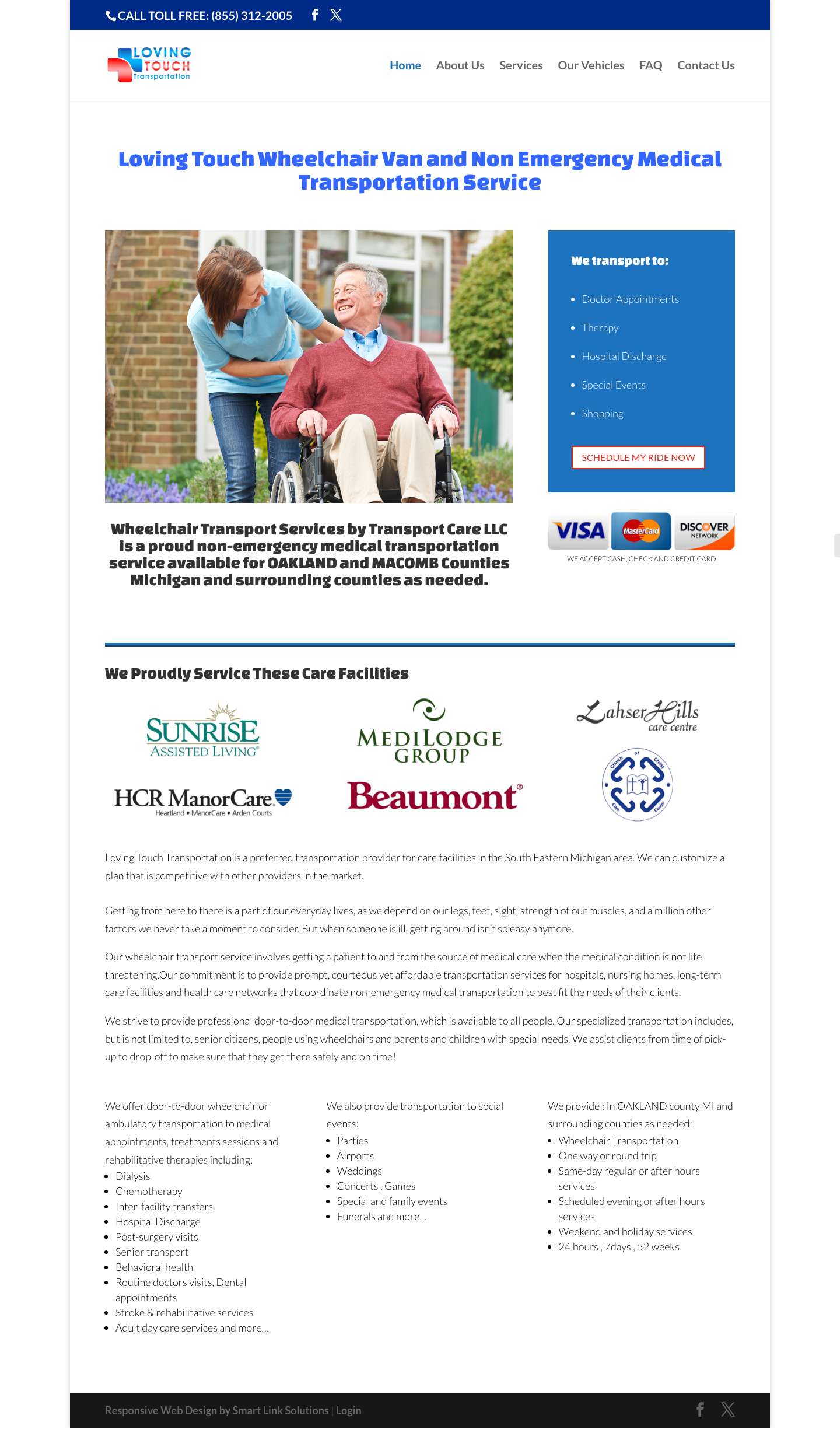 Medical Transportation | Wheelchair Transportation - Full Screenshot