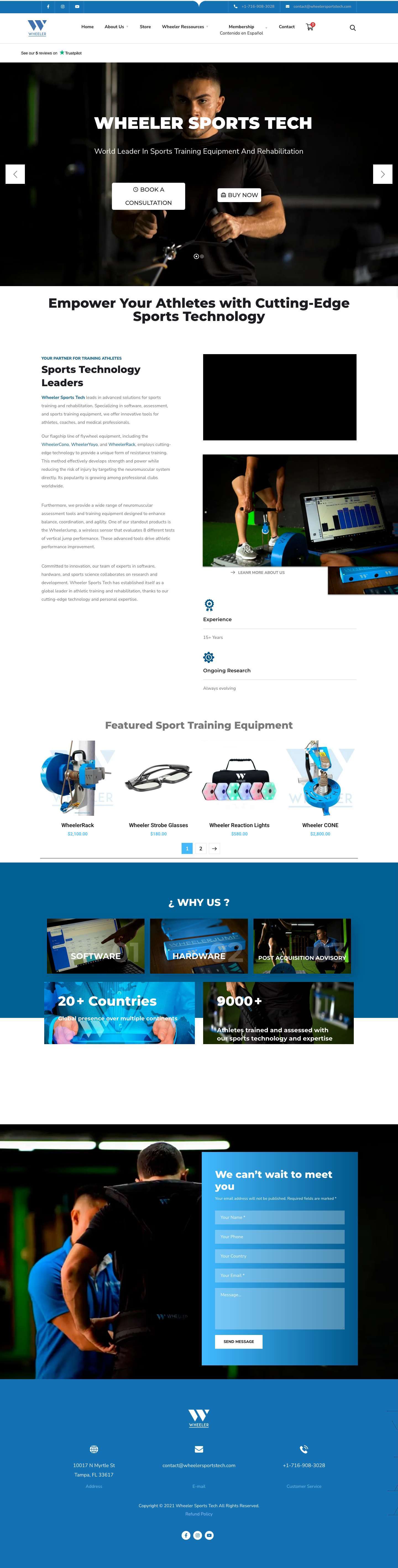 Sports Training Equipment Leaders - Full Screenshot