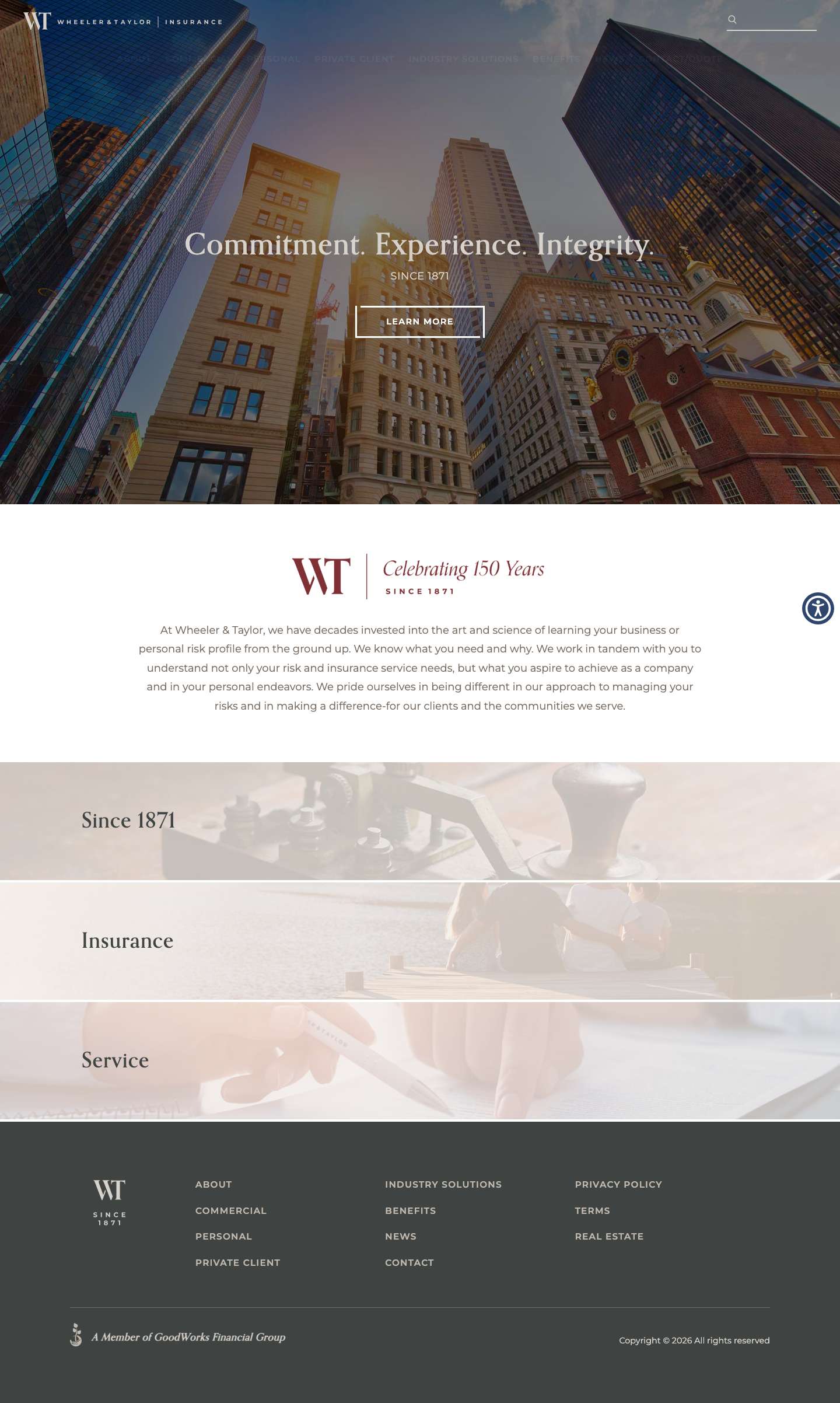 Home - Wheeler & Taylor - Full Screenshot