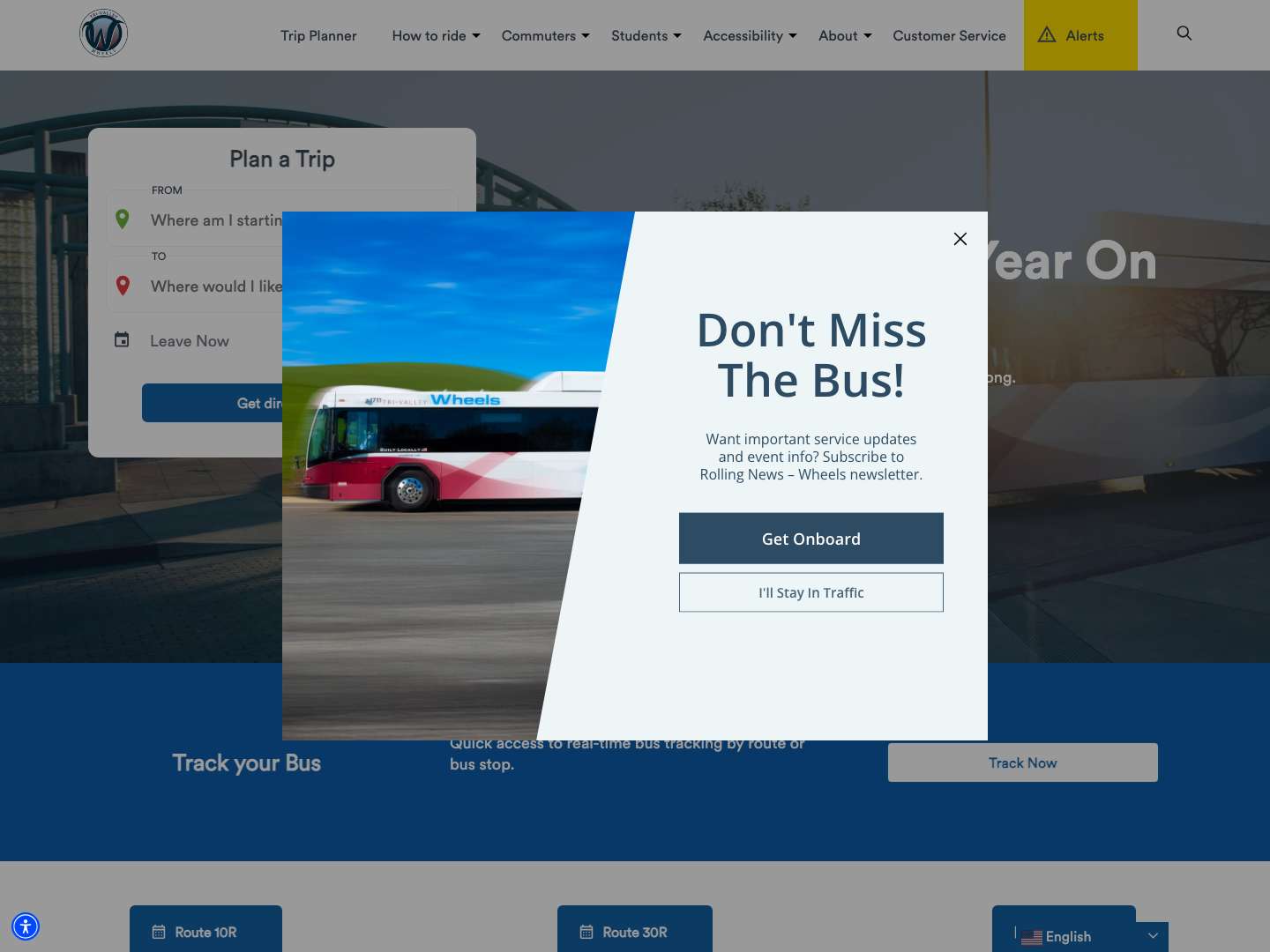 Wheels BusFacebookLinkedInYouTube - Full Screenshot