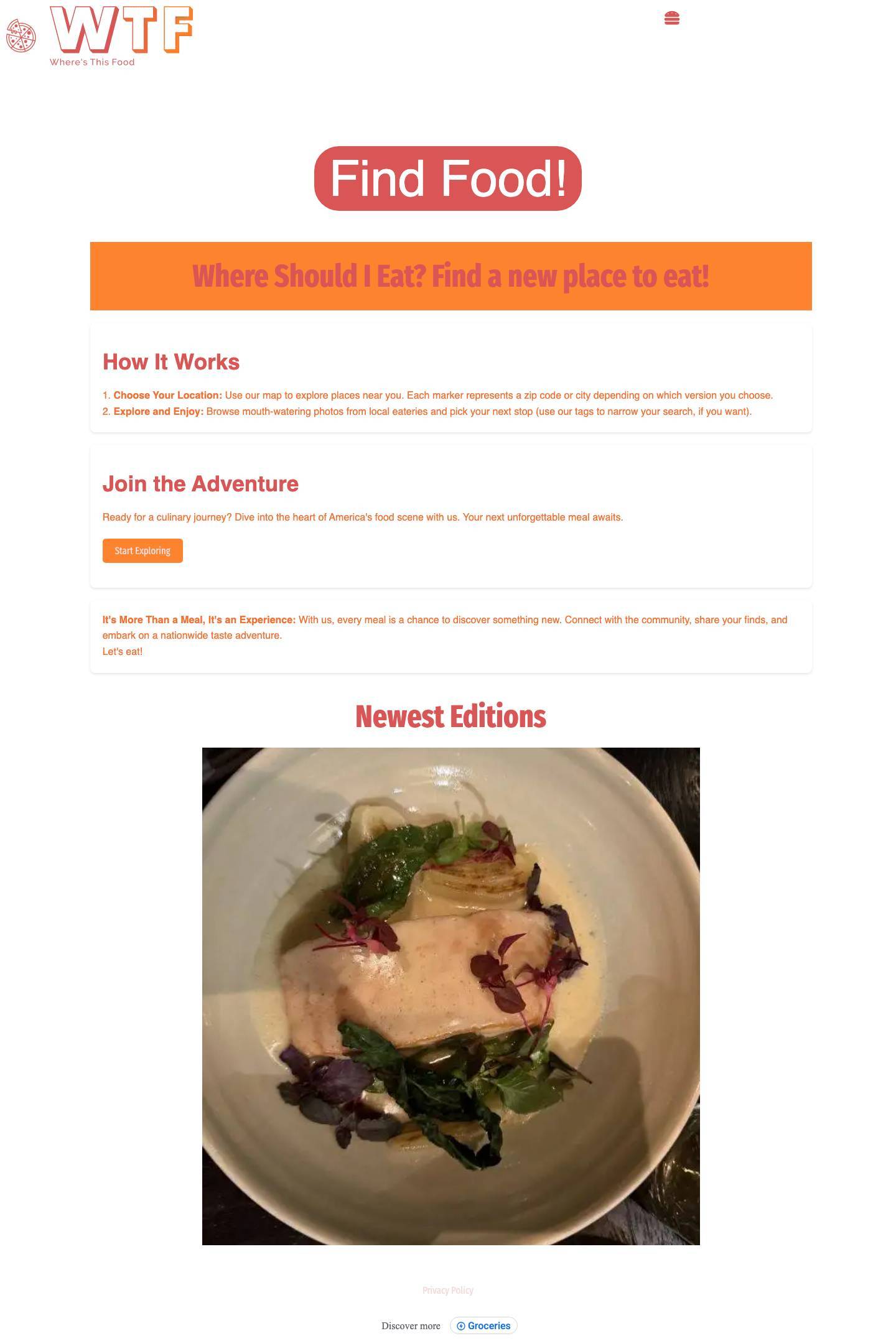 Where's This Food? | Like It? Click It. Don't Like It? Keep Looking - Full Screenshot