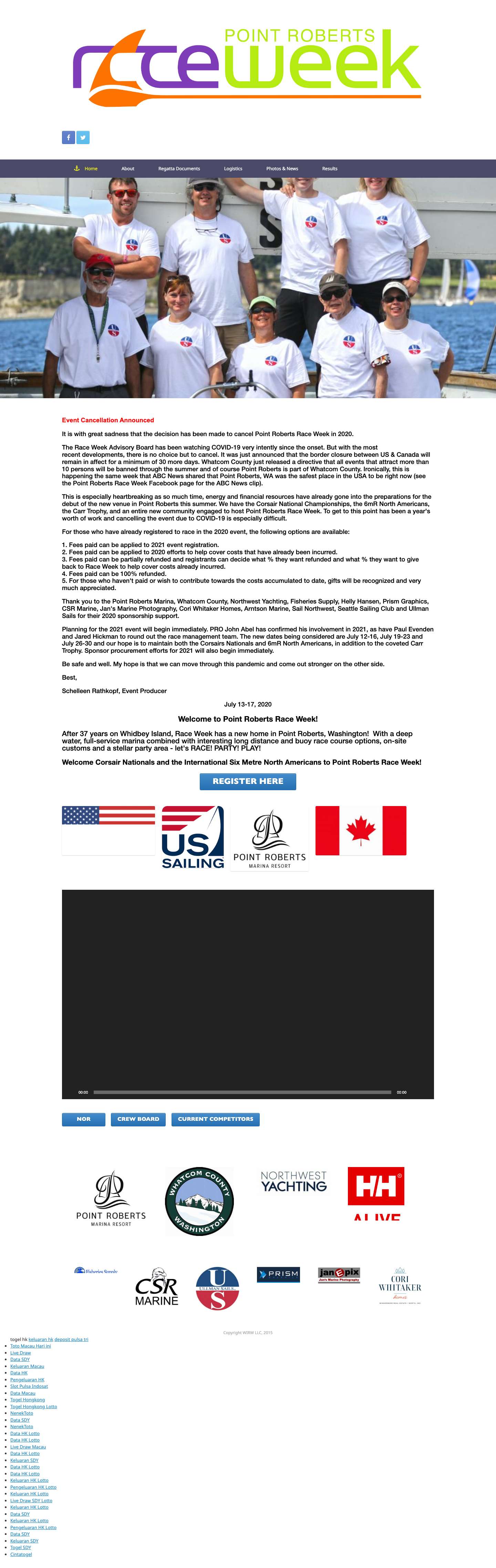 Point Roberts Race Week - The Premier Sailboat Regatta in the Pacific Northwest - Full Screenshot