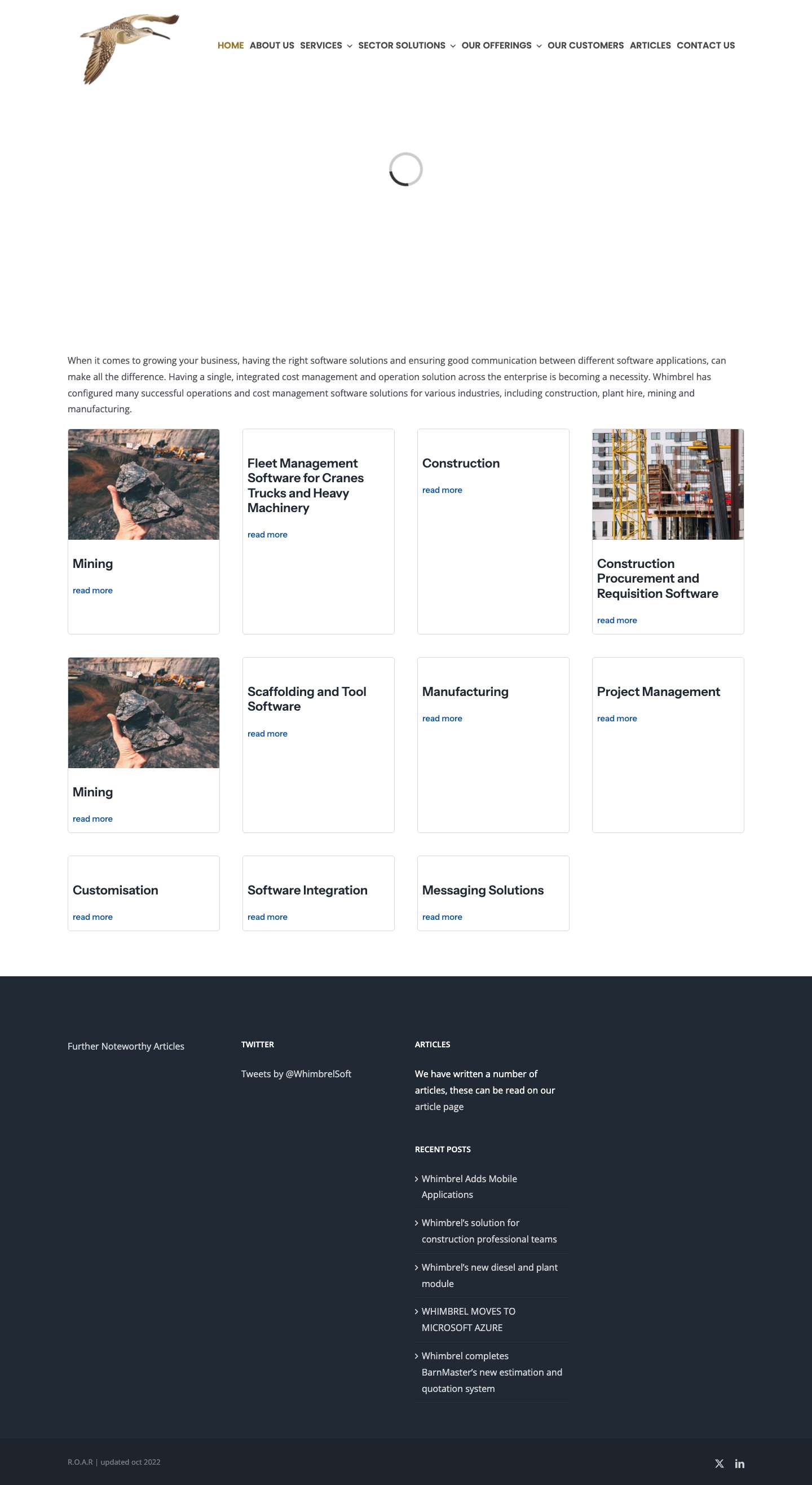Welcome to Whimbrel Software - Whimbrel Software - Full Screenshot