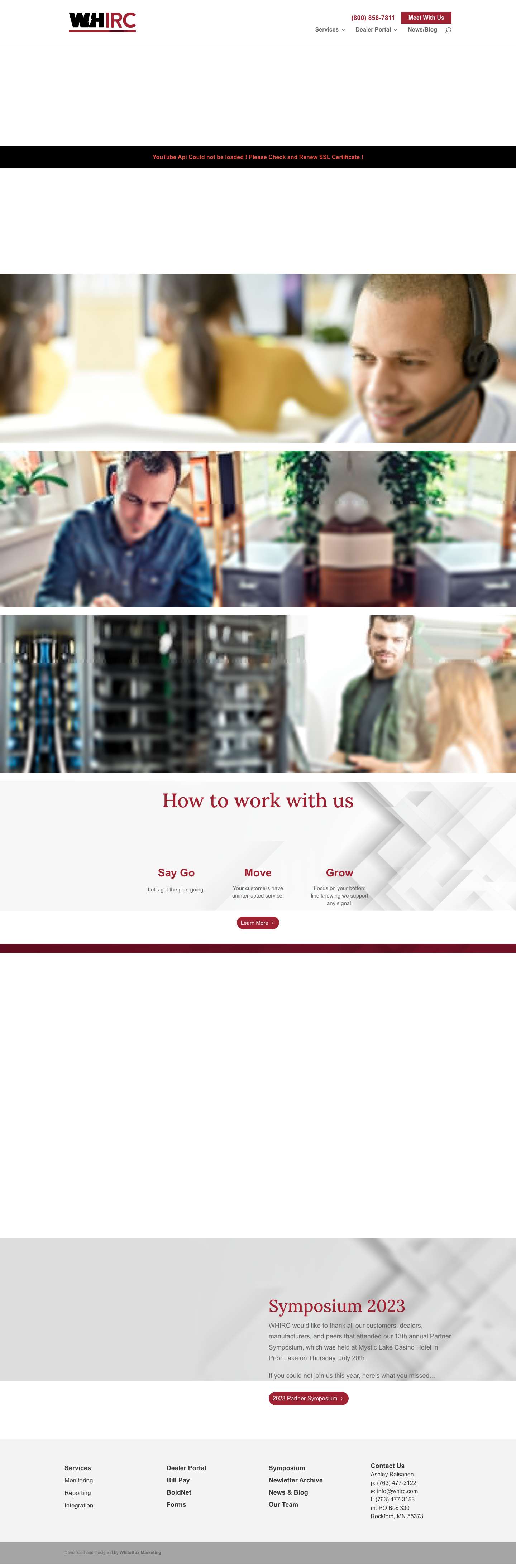 Home - WHIRC - Full Screenshot