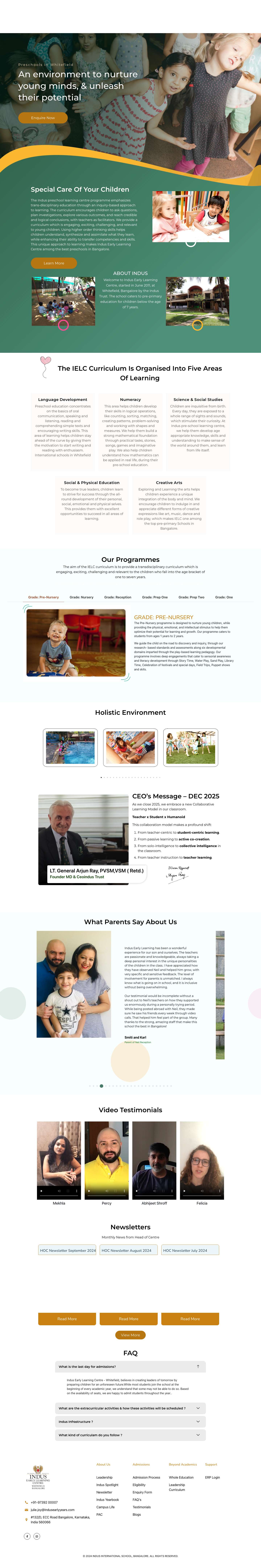 Best Pre Schools in Whitefield - IELC Whitefield - Full Screenshot